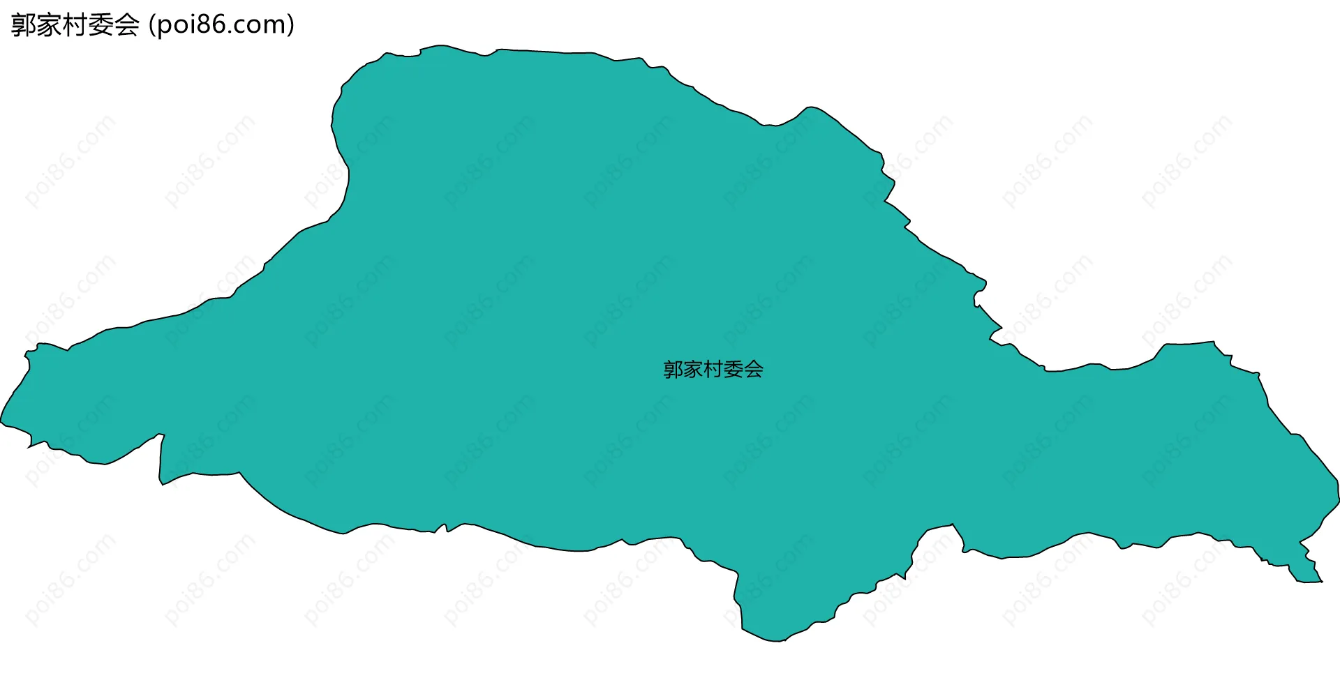 郭家村委会边界地图