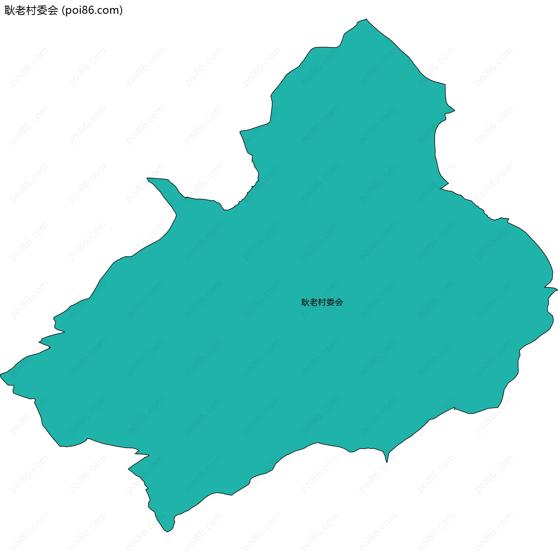 耿老村委会边界地图