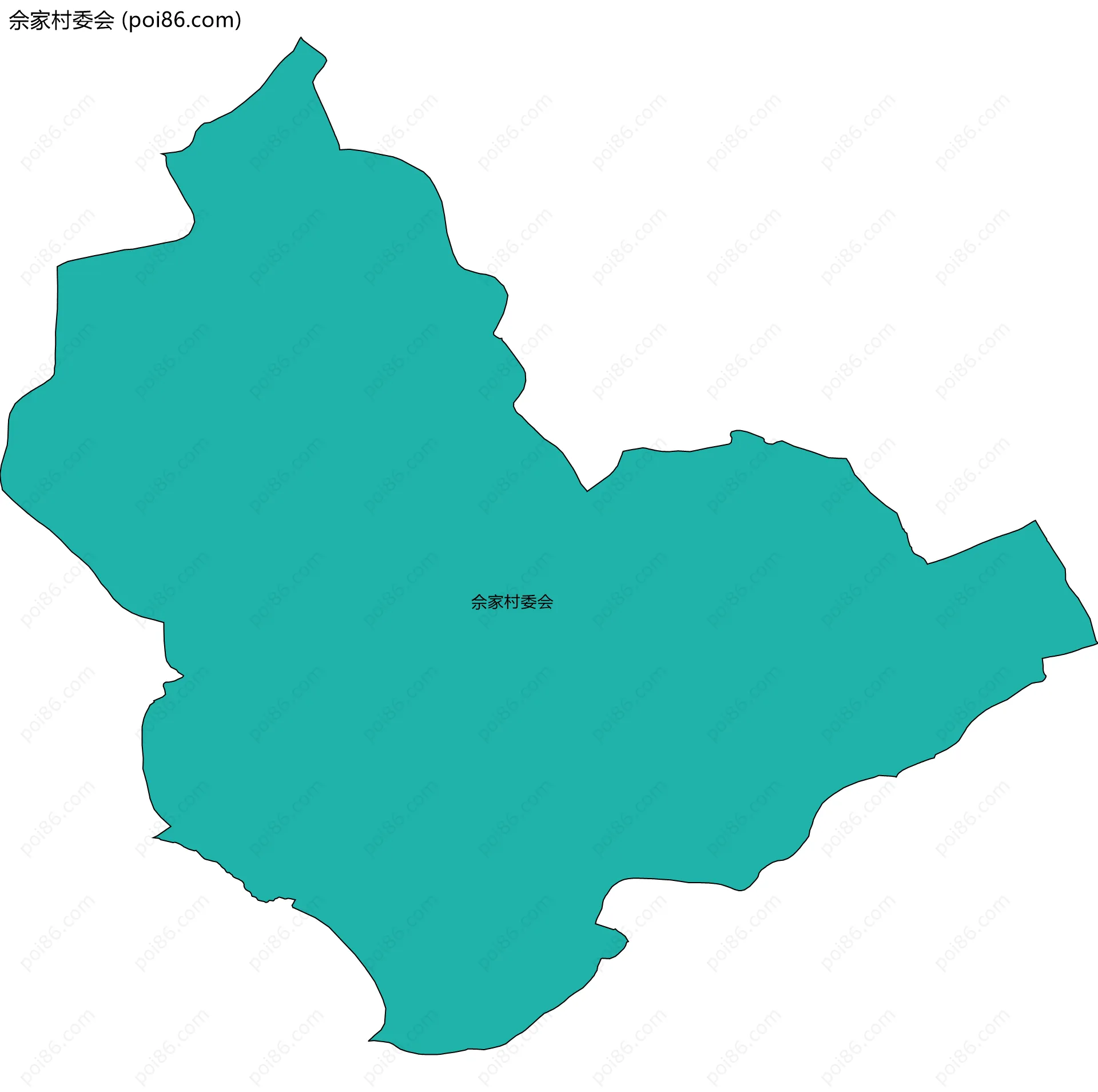 佘家村委会边界地图