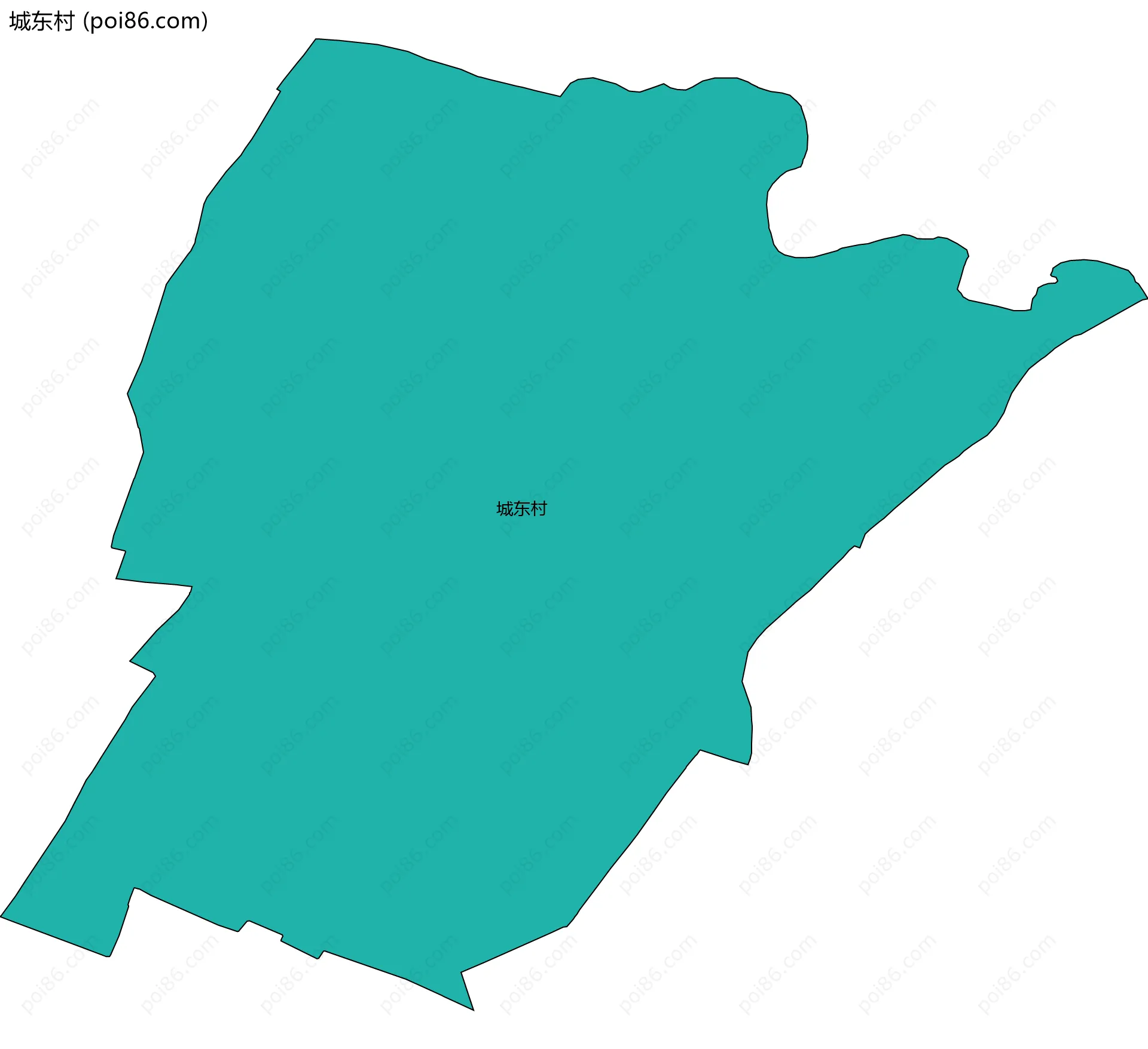 城东村边界地图