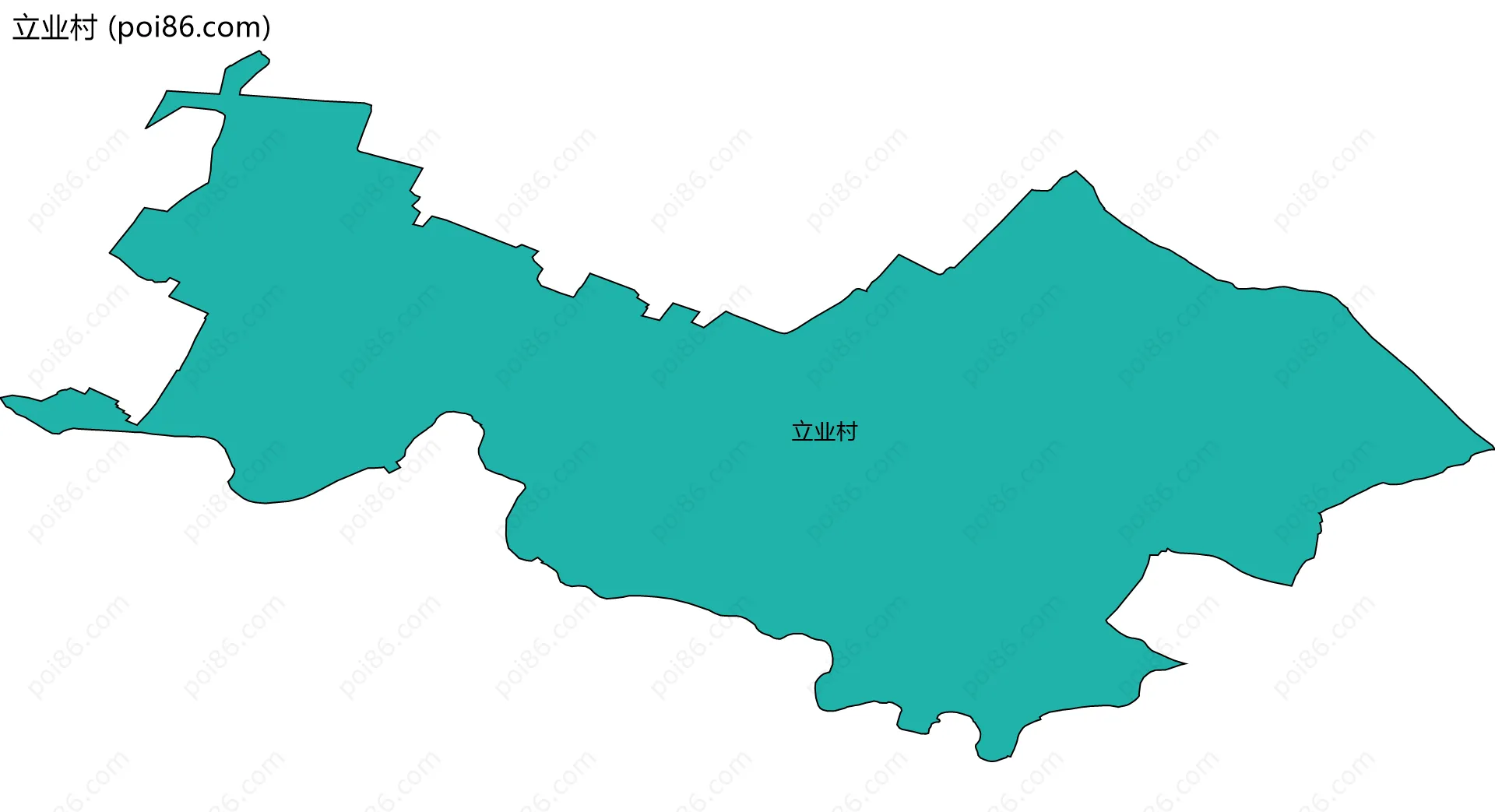 立业村边界地图