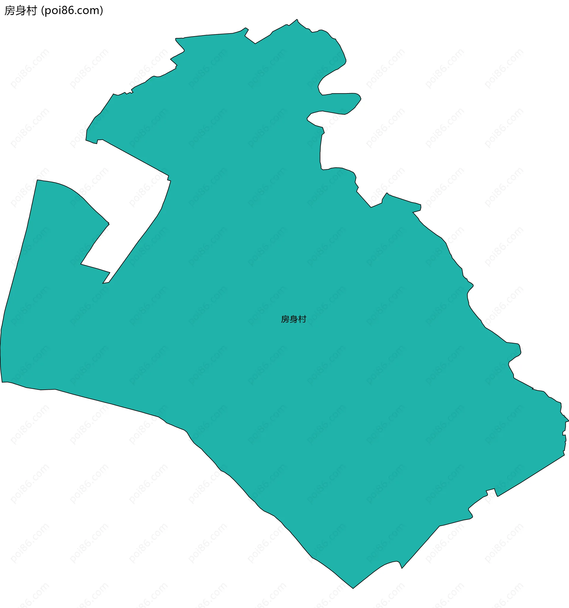 房身村边界地图