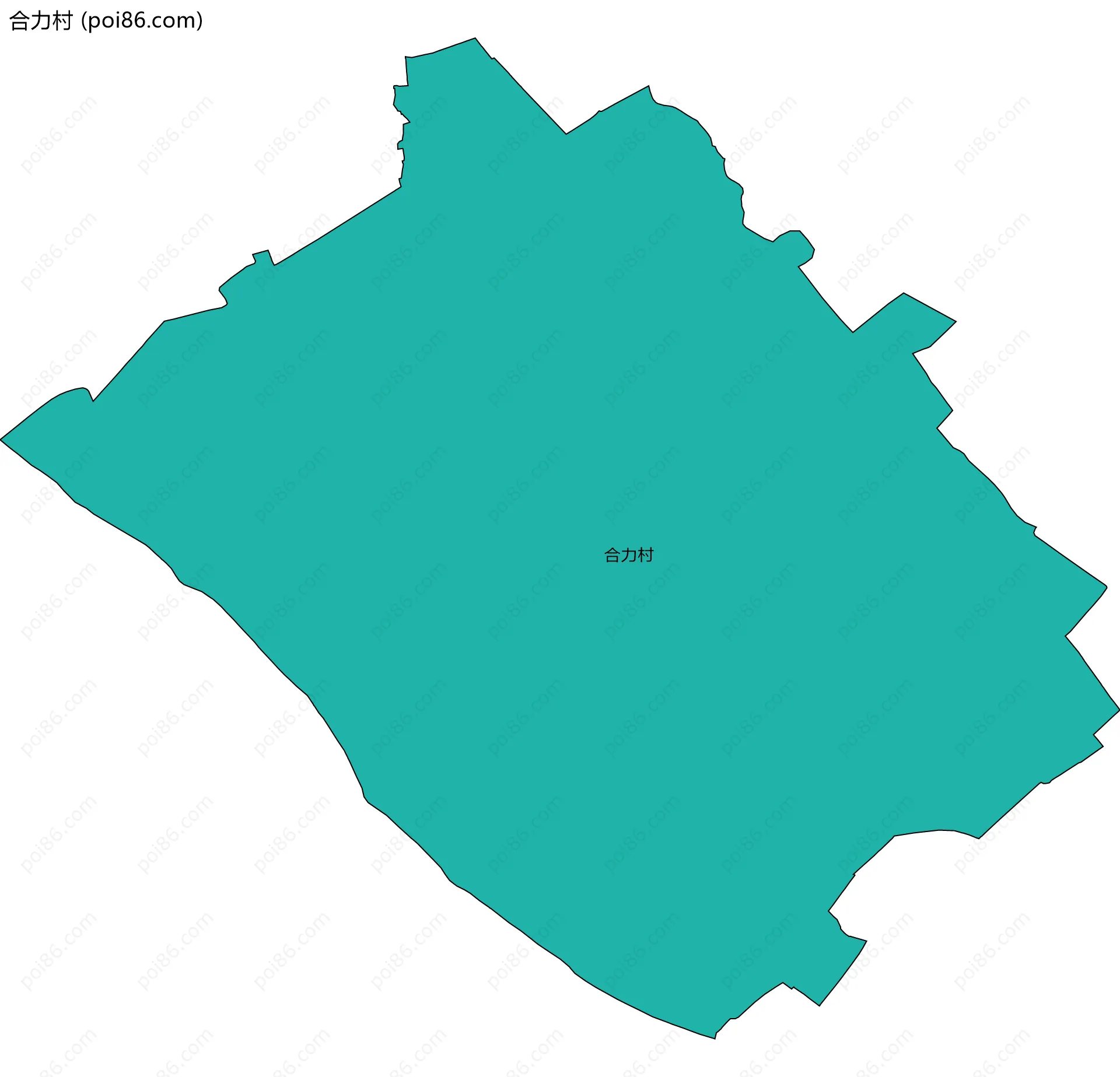 合力村边界地图