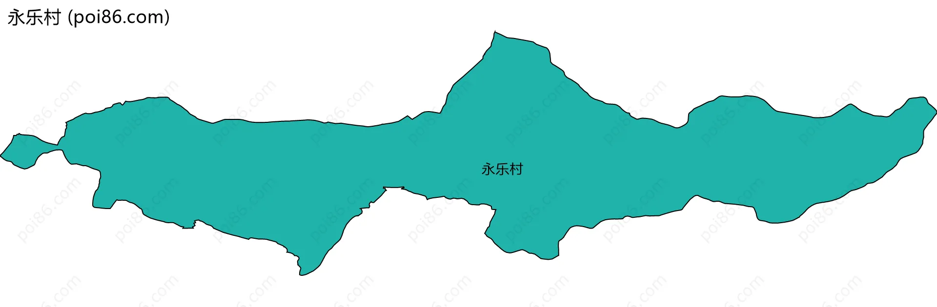 永乐村边界地图