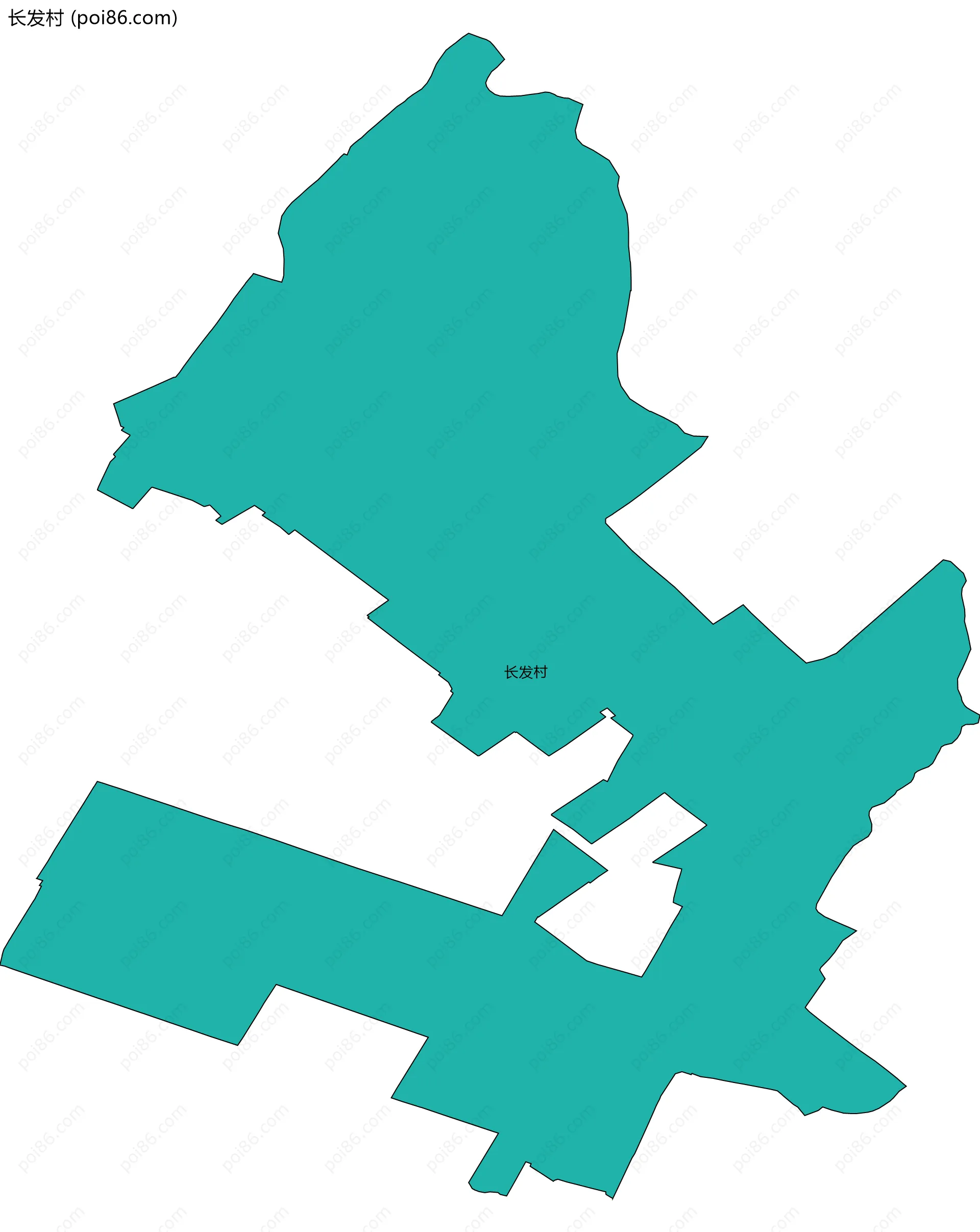 长发村边界地图