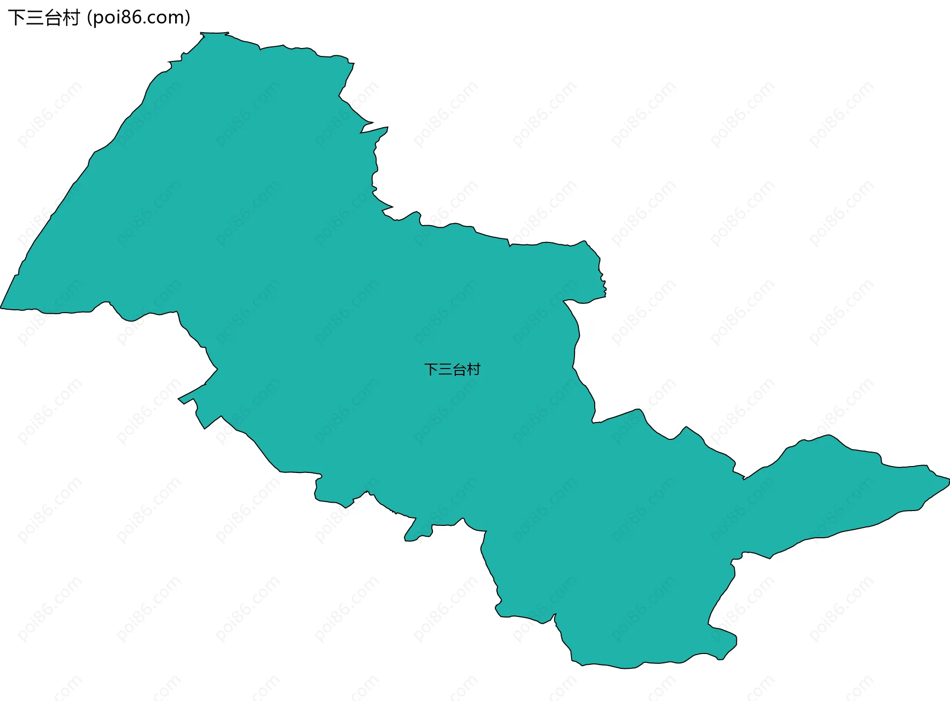 下三台村边界地图