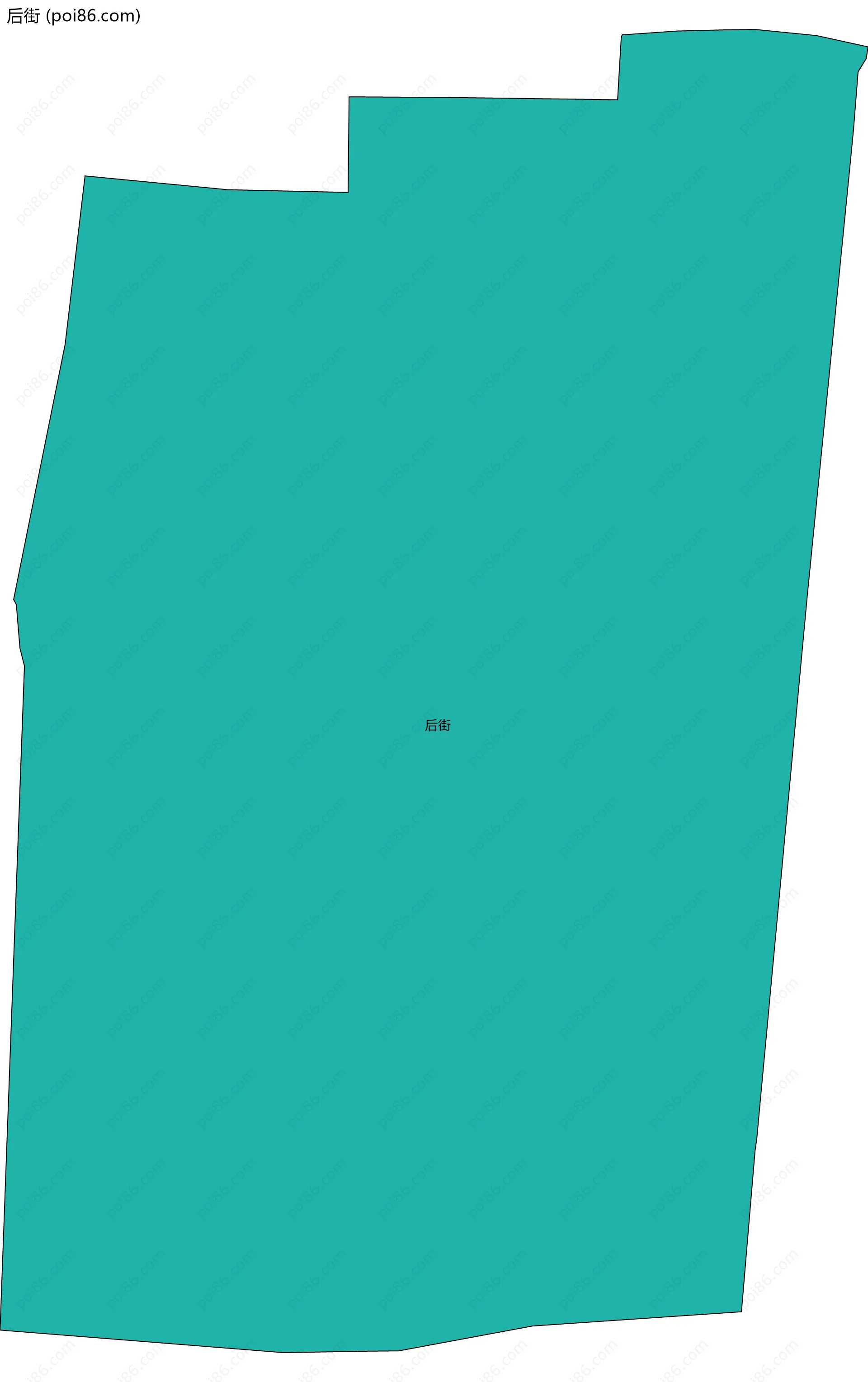 后街边界地图