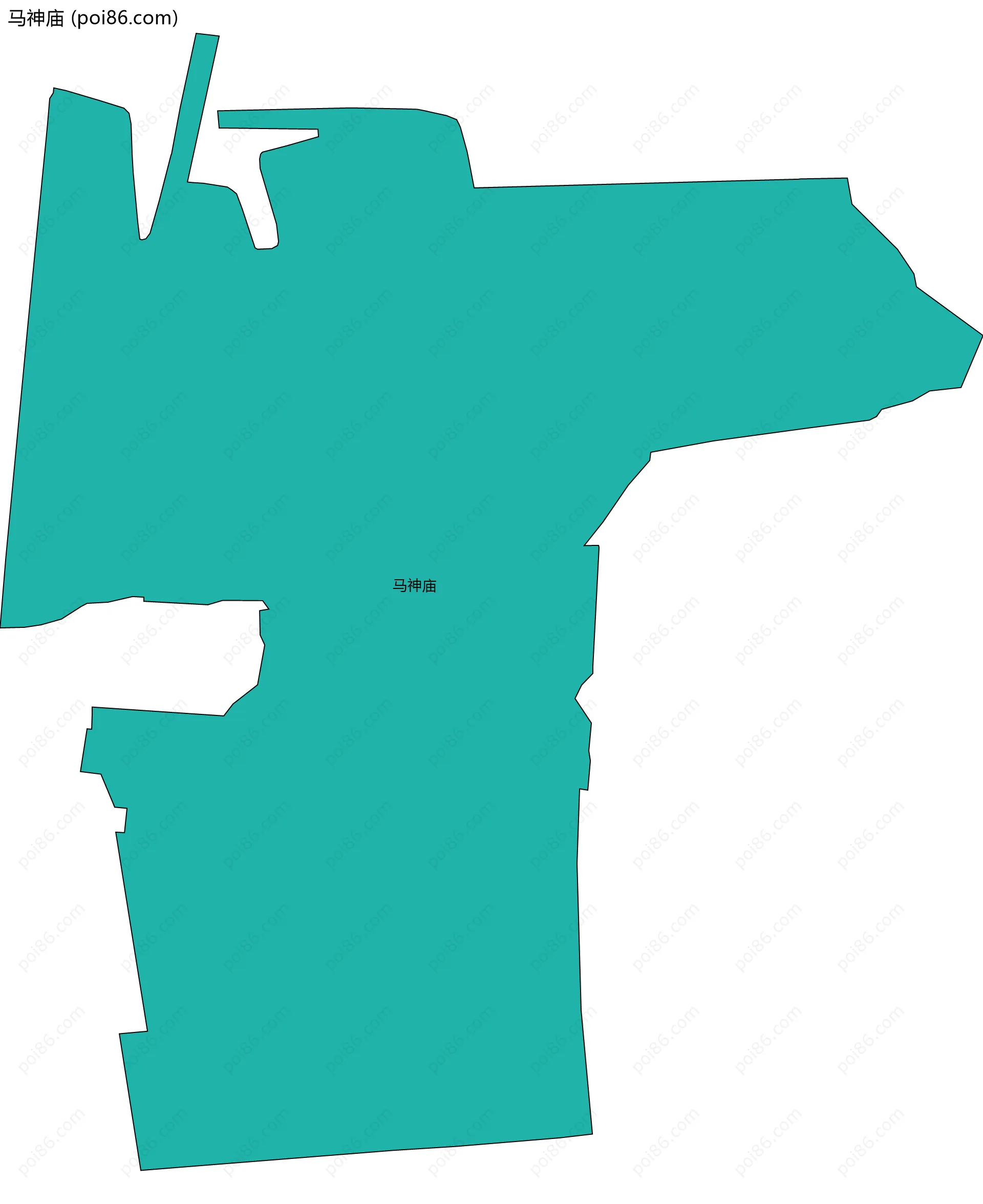 马神庙边界地图