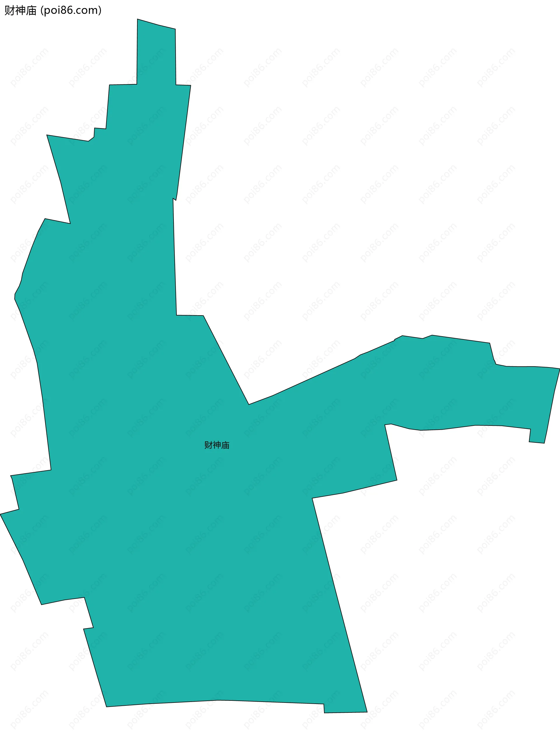 财神庙边界地图