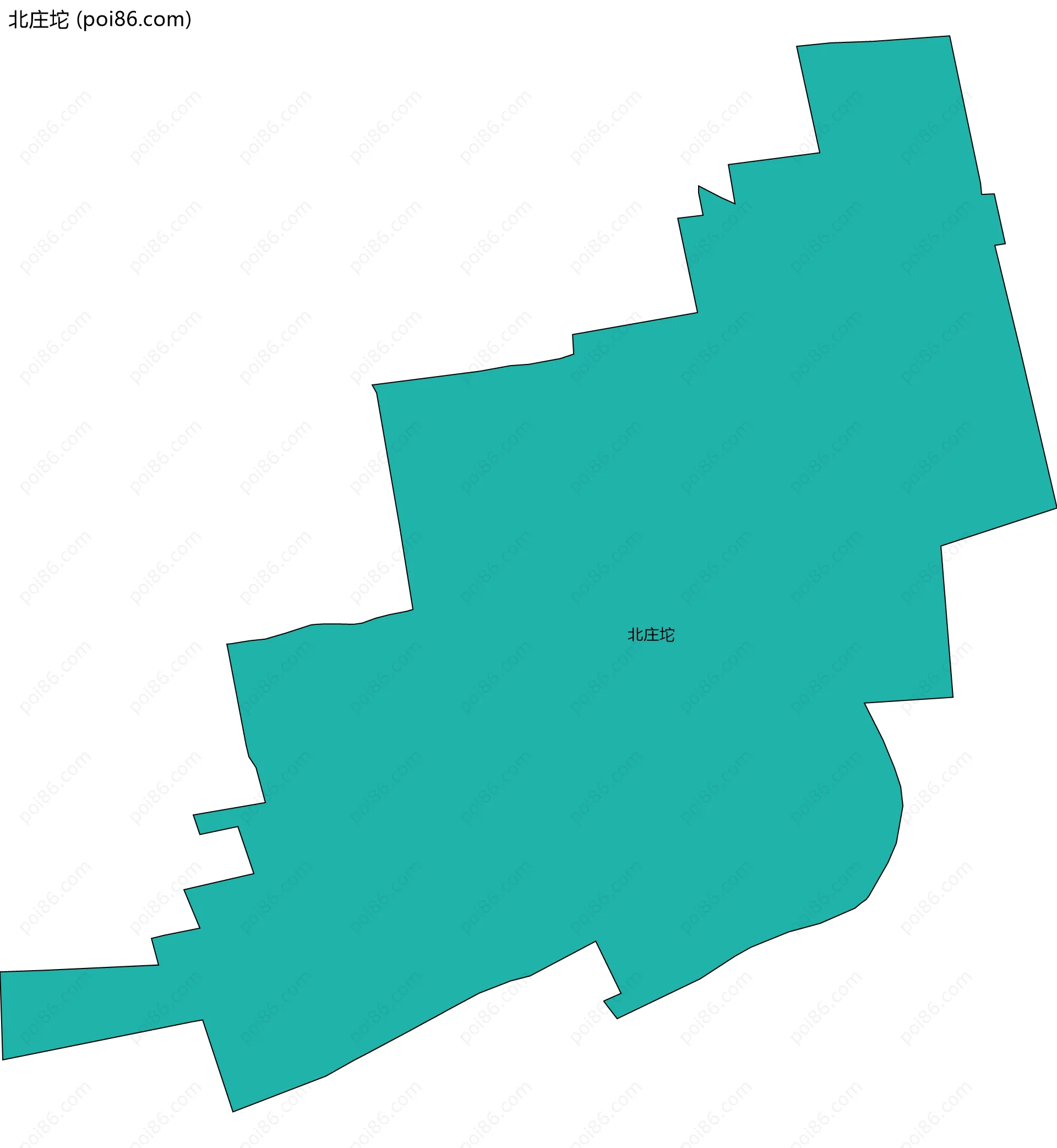 北庄坨边界地图