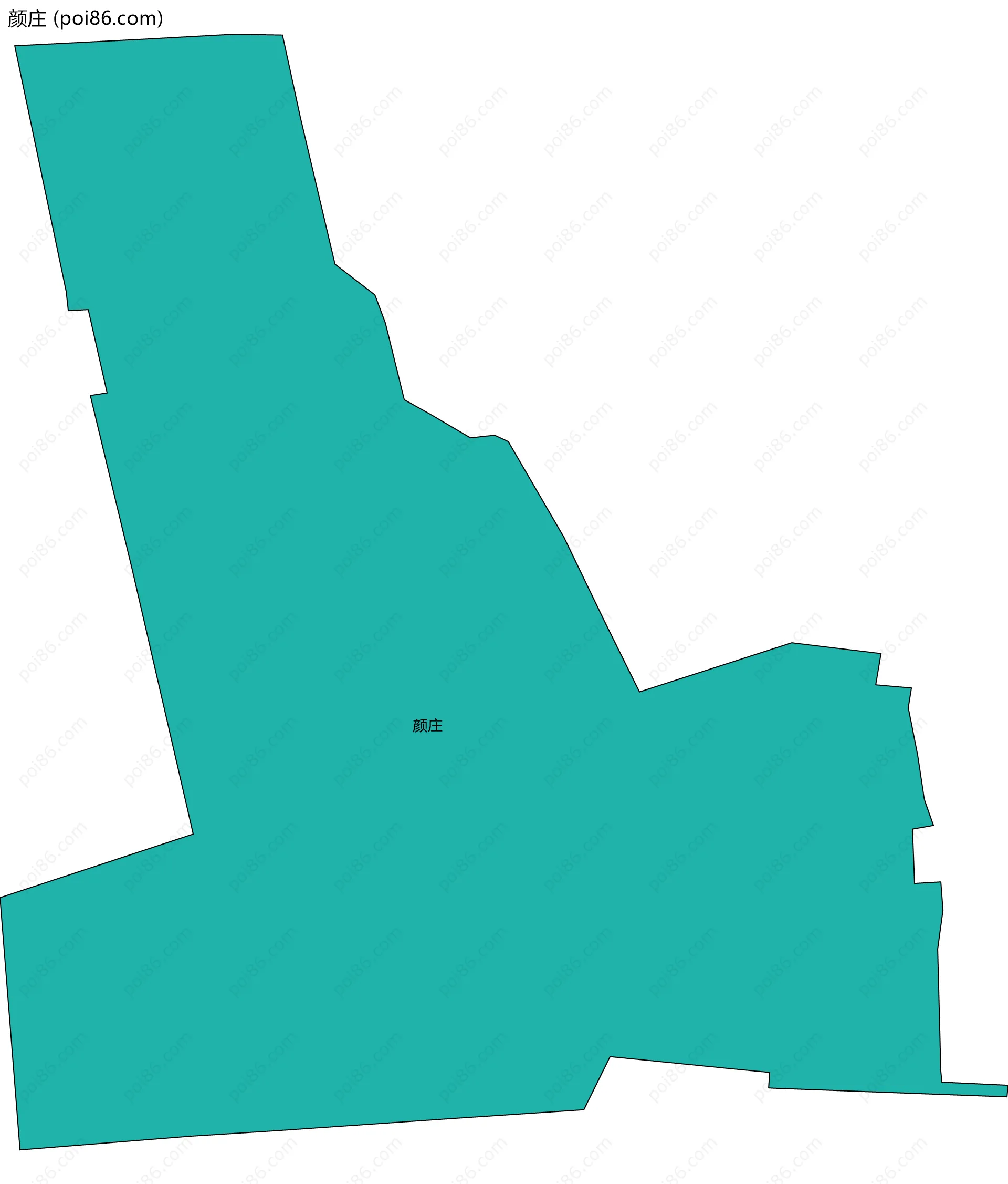 颜庄边界地图