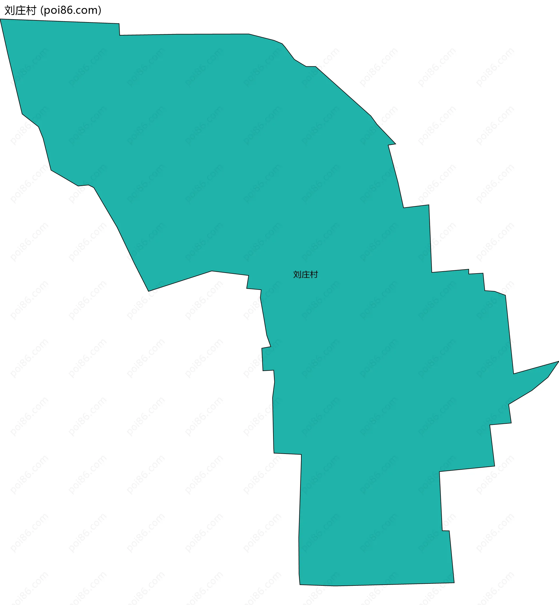 刘庄村边界地图