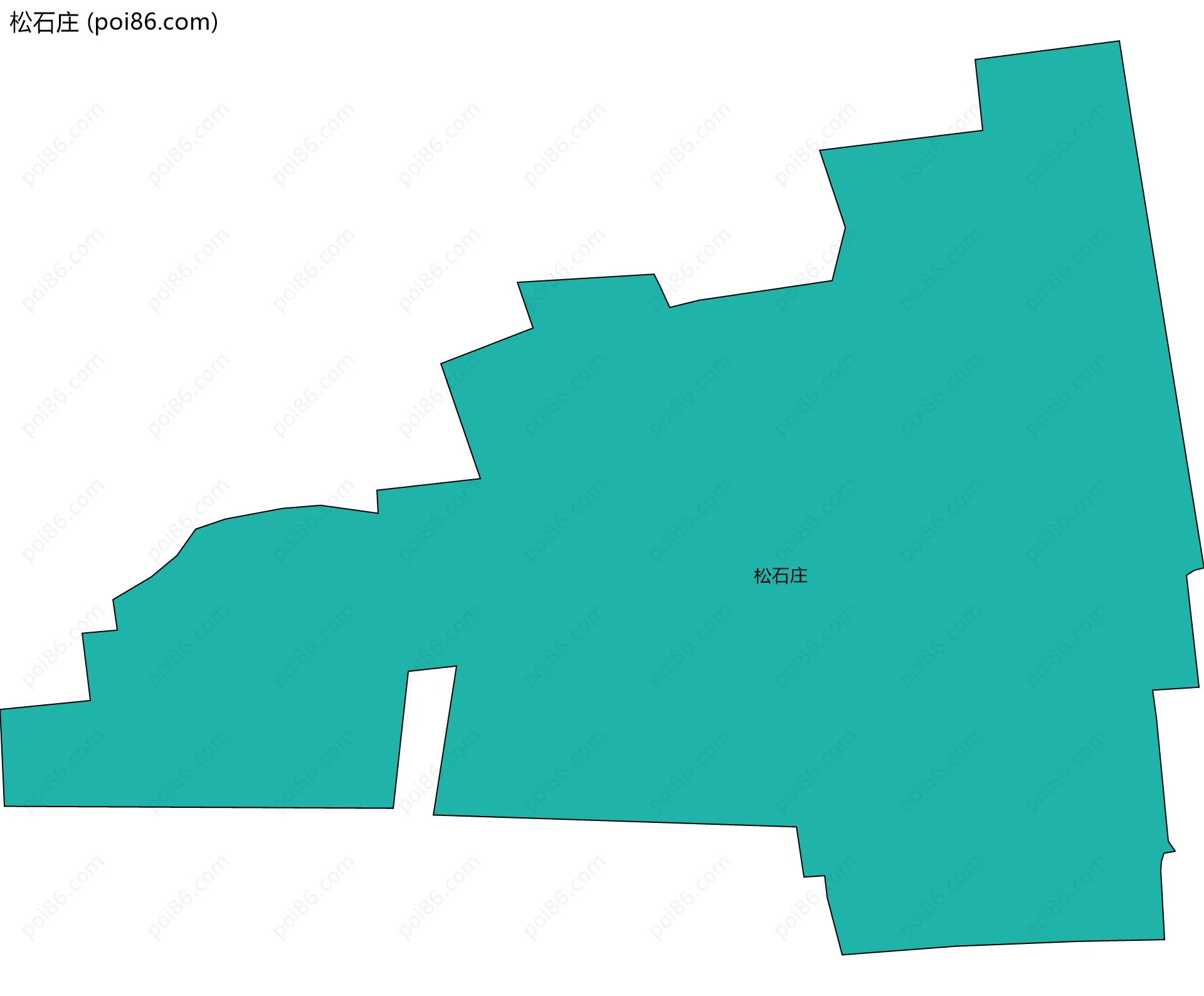 松石庄边界地图