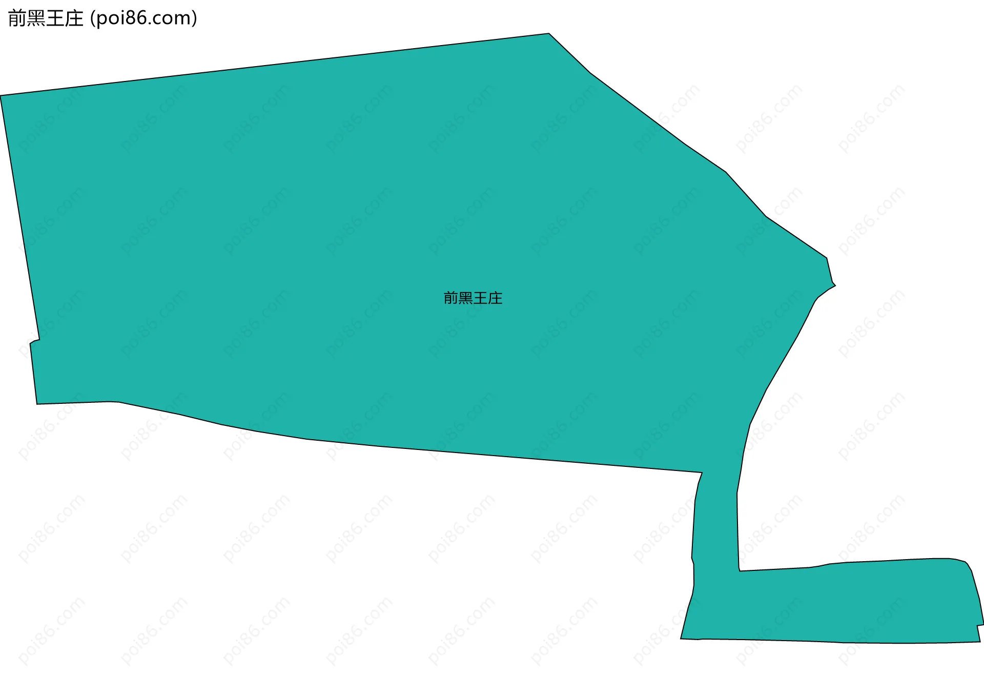 前黑王庄边界地图