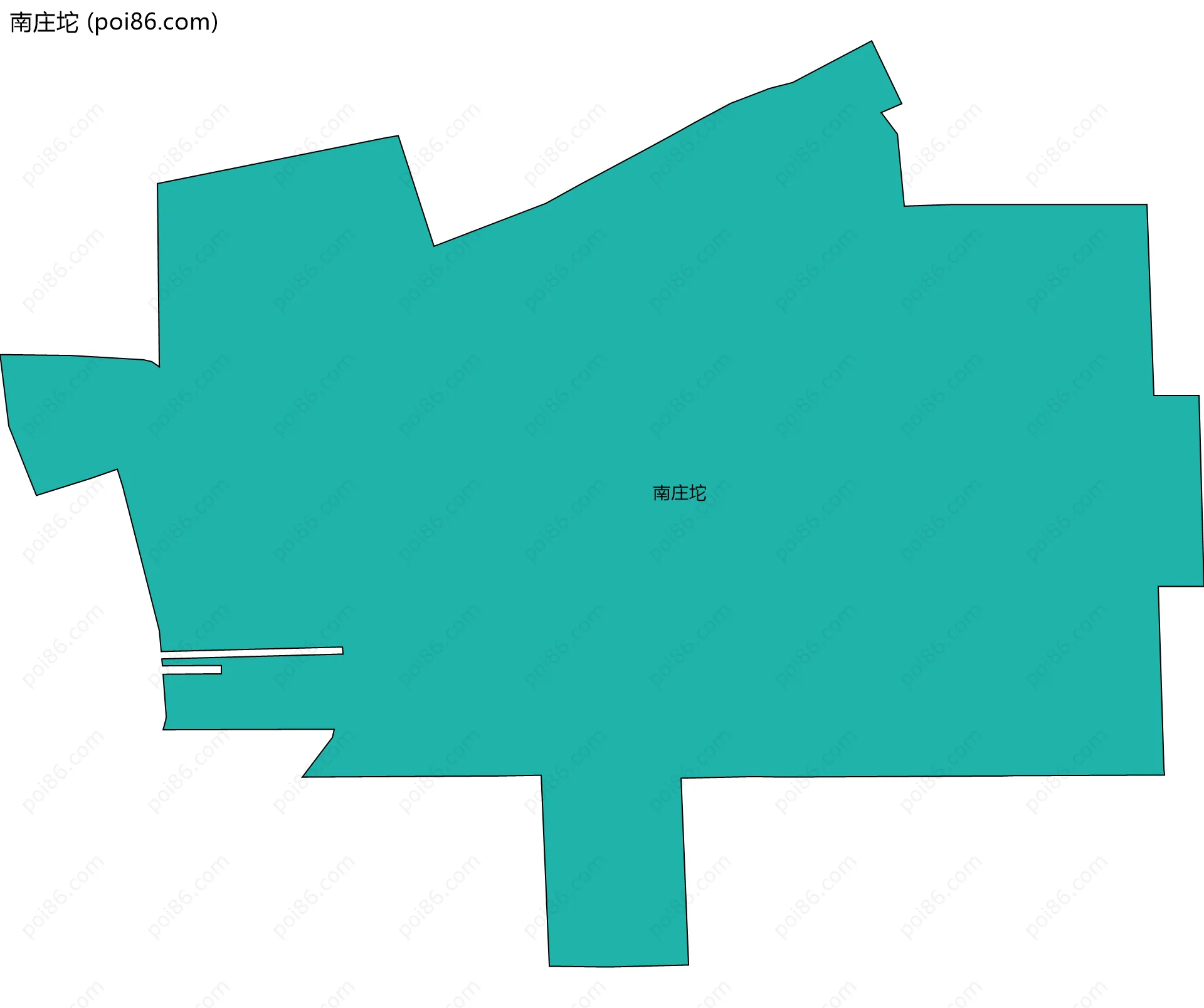 南庄坨边界地图