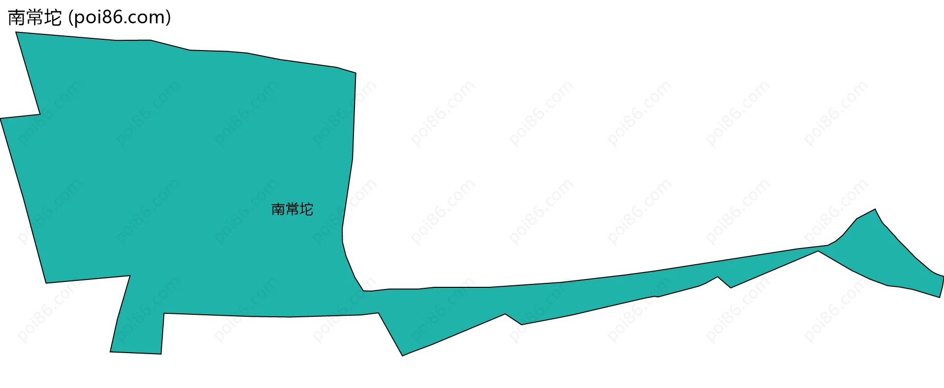 南常坨边界地图