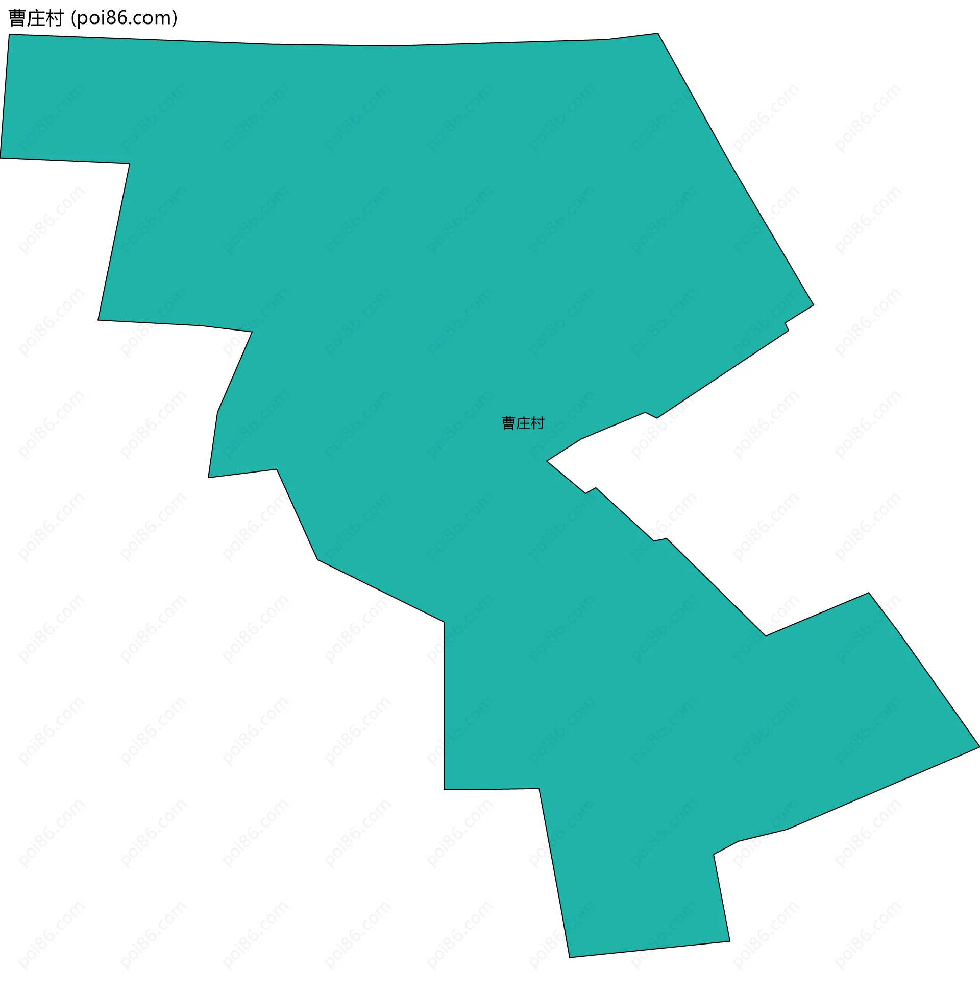 曹庄村边界地图