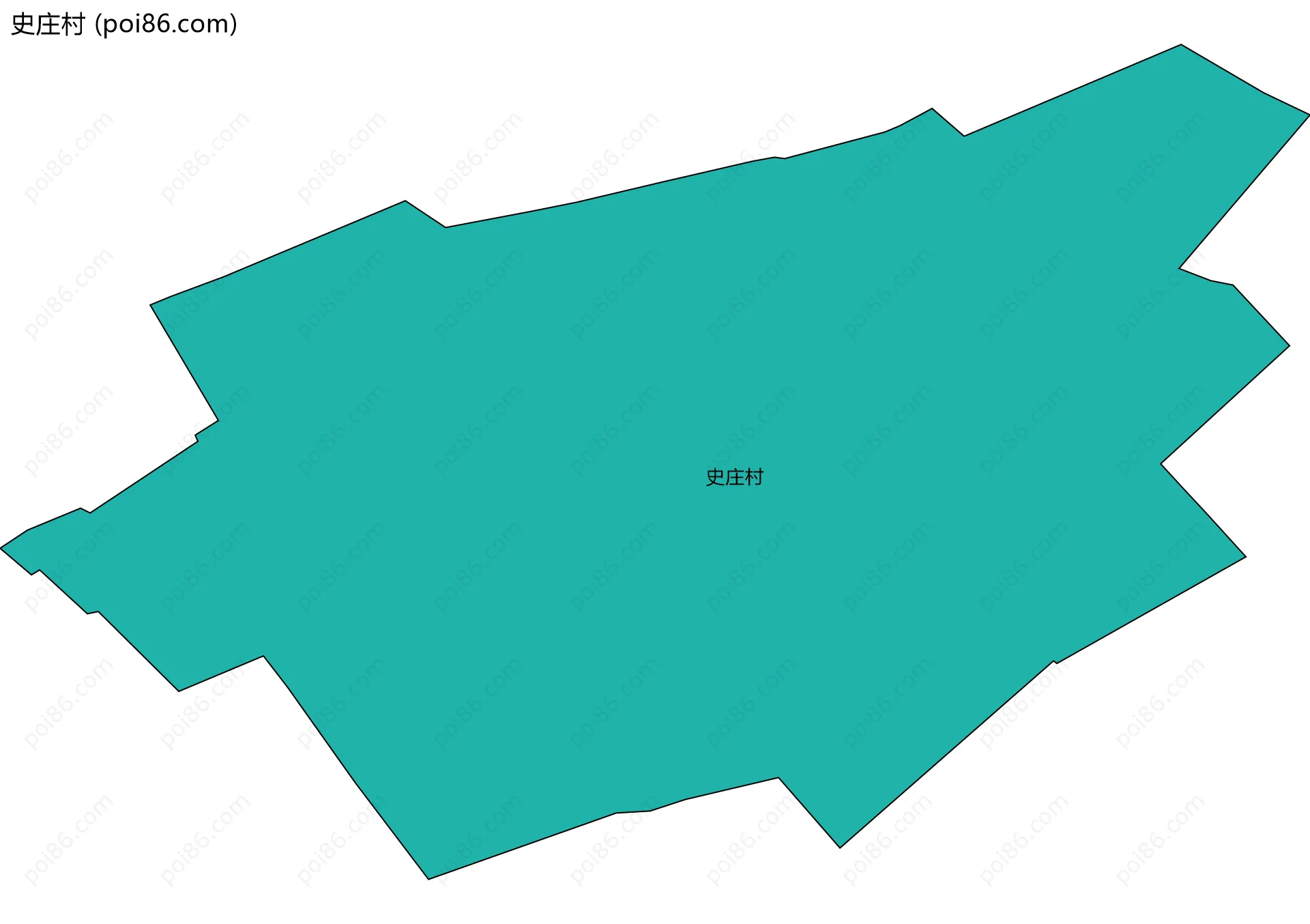 史庄村边界地图