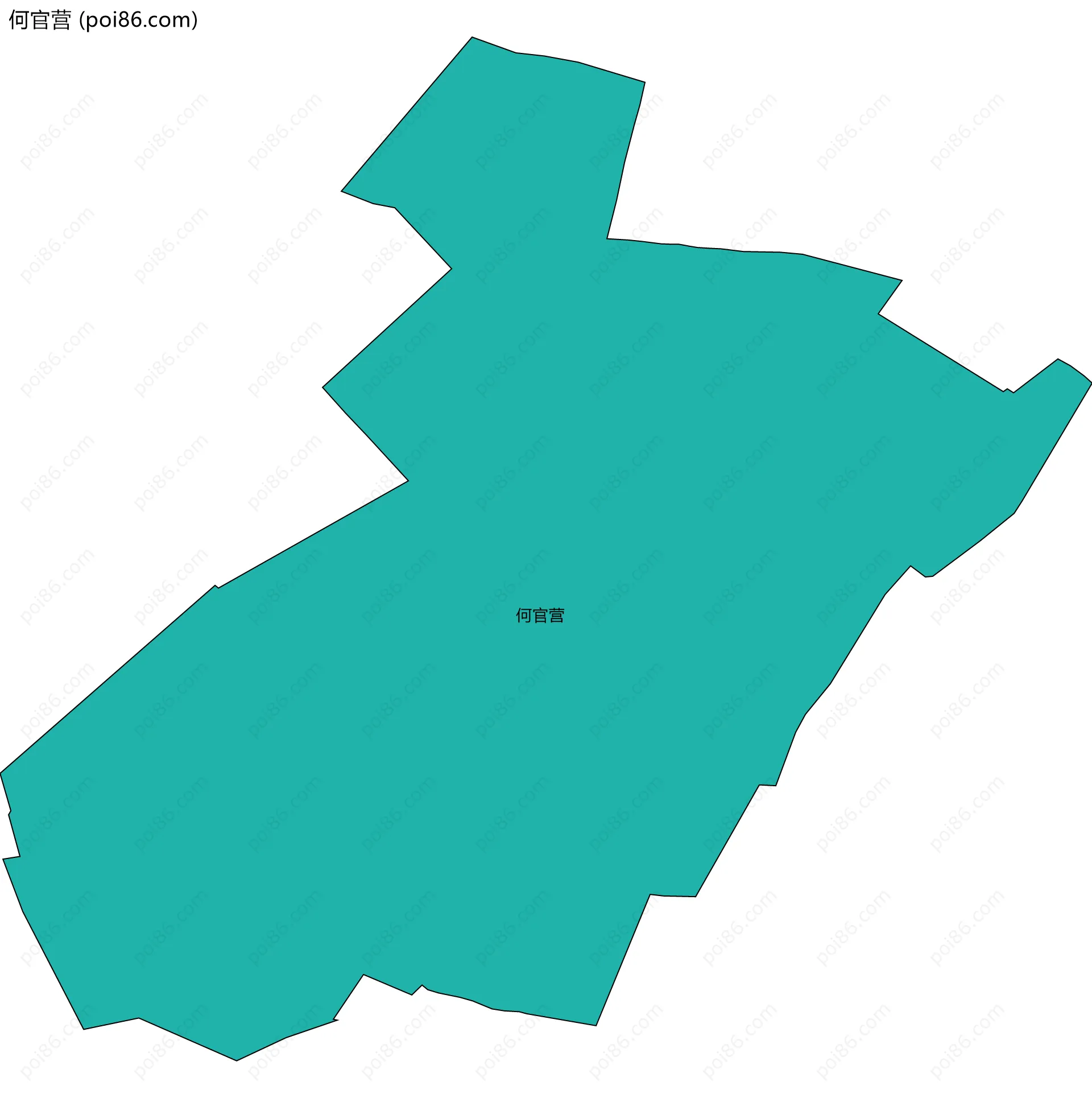 何官营边界地图