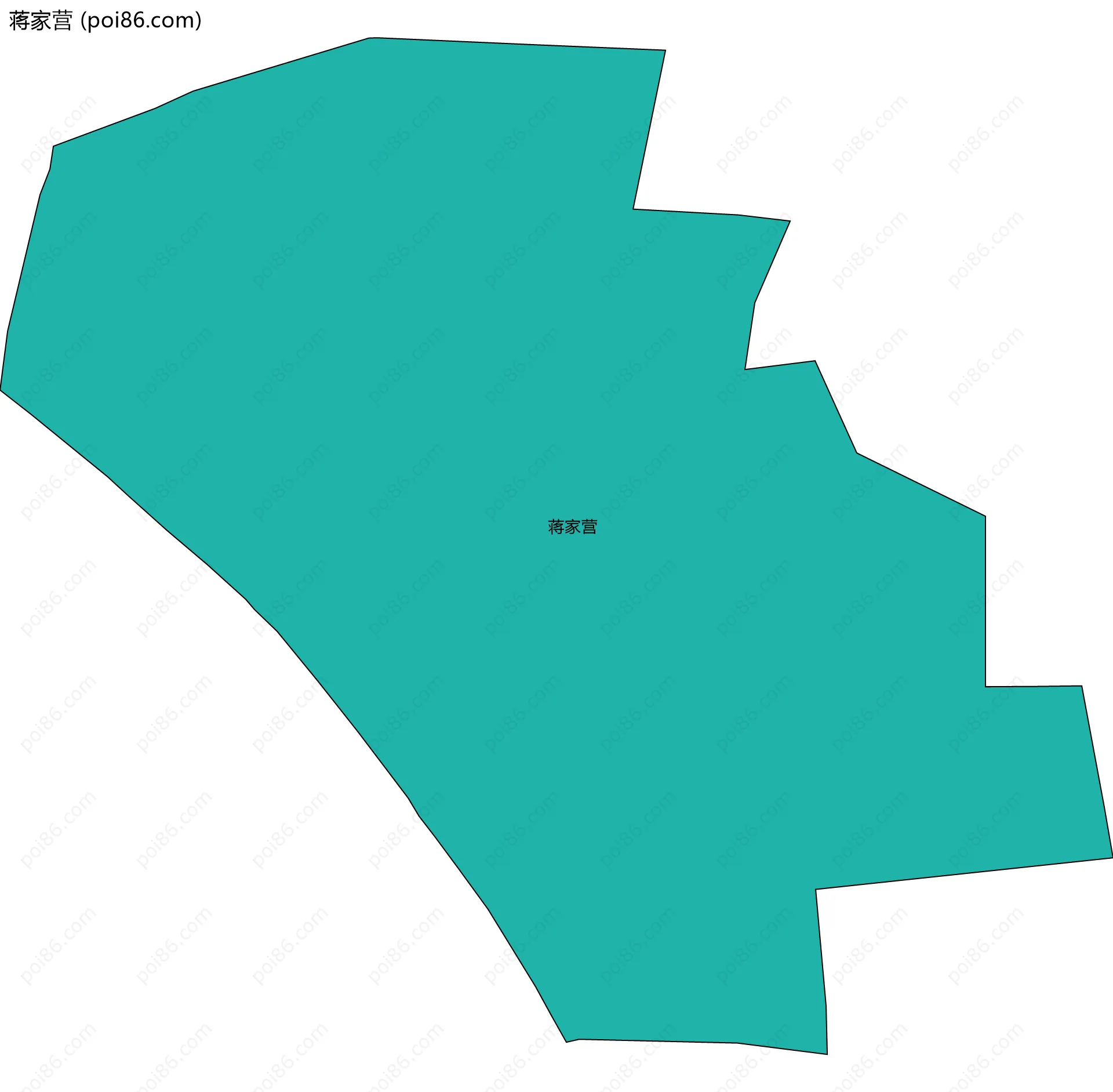 蒋家营边界地图
