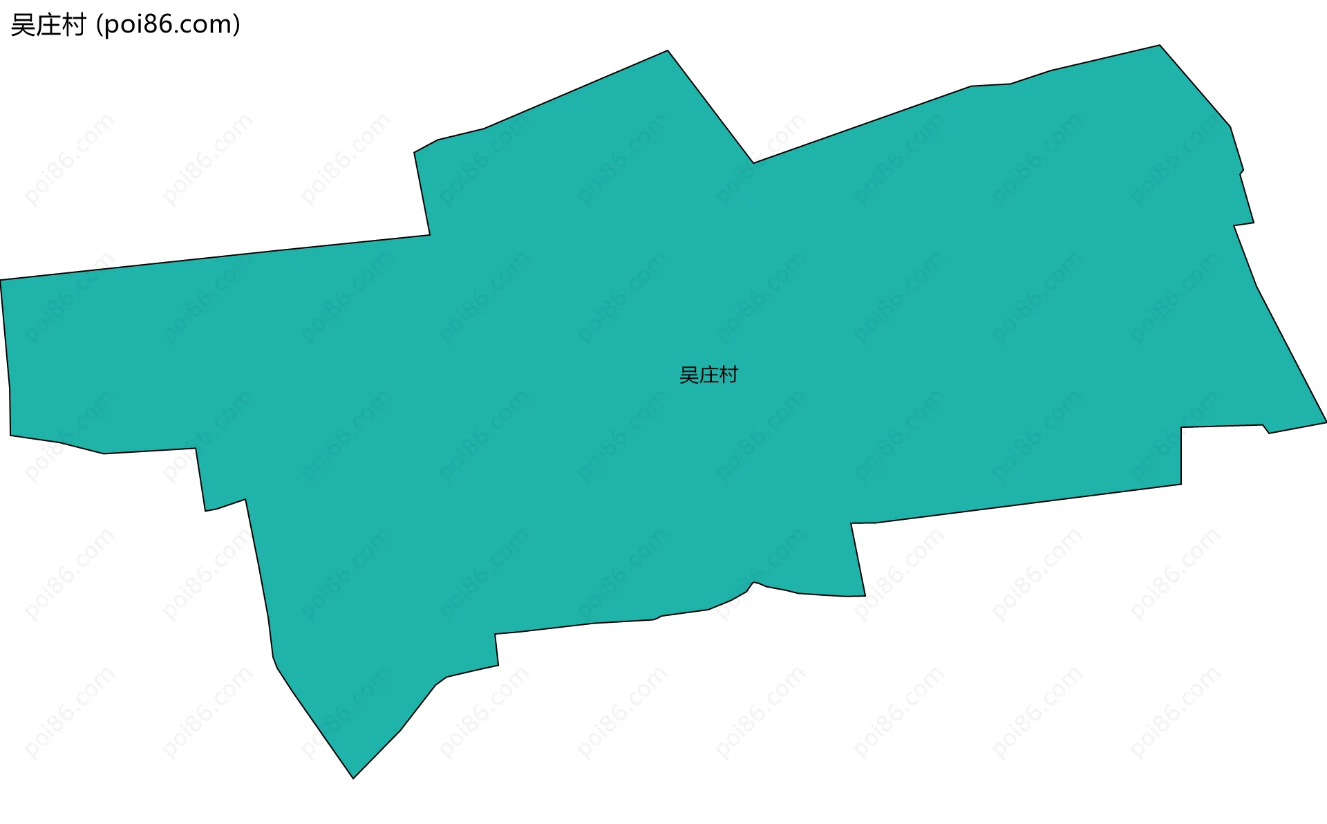 吴庄村边界地图