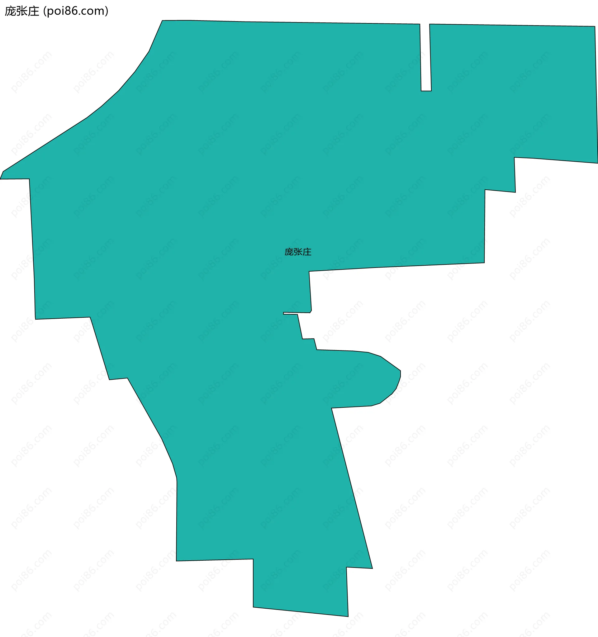 庞张庄边界地图