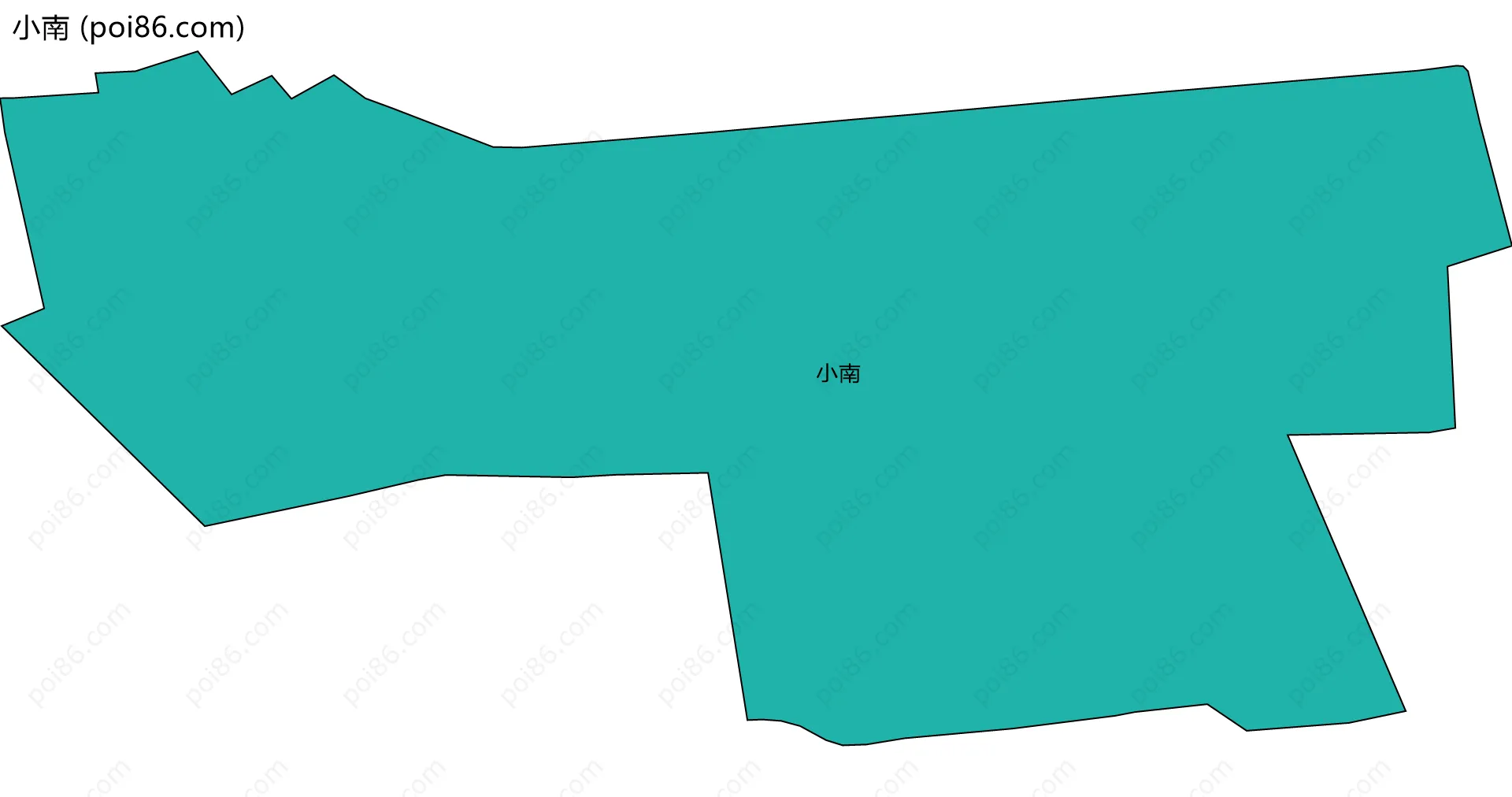 小南边界地图