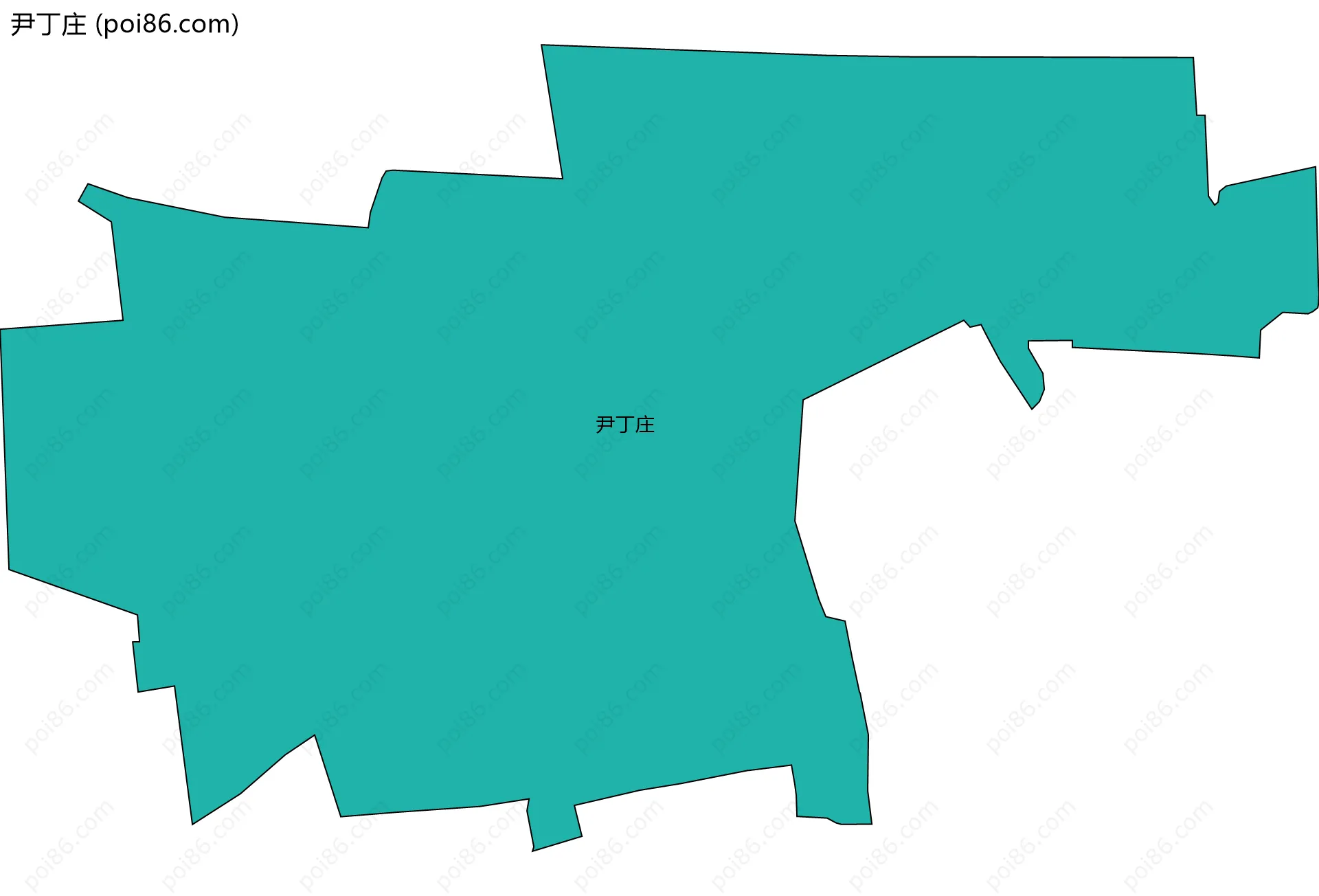 尹丁庄边界地图