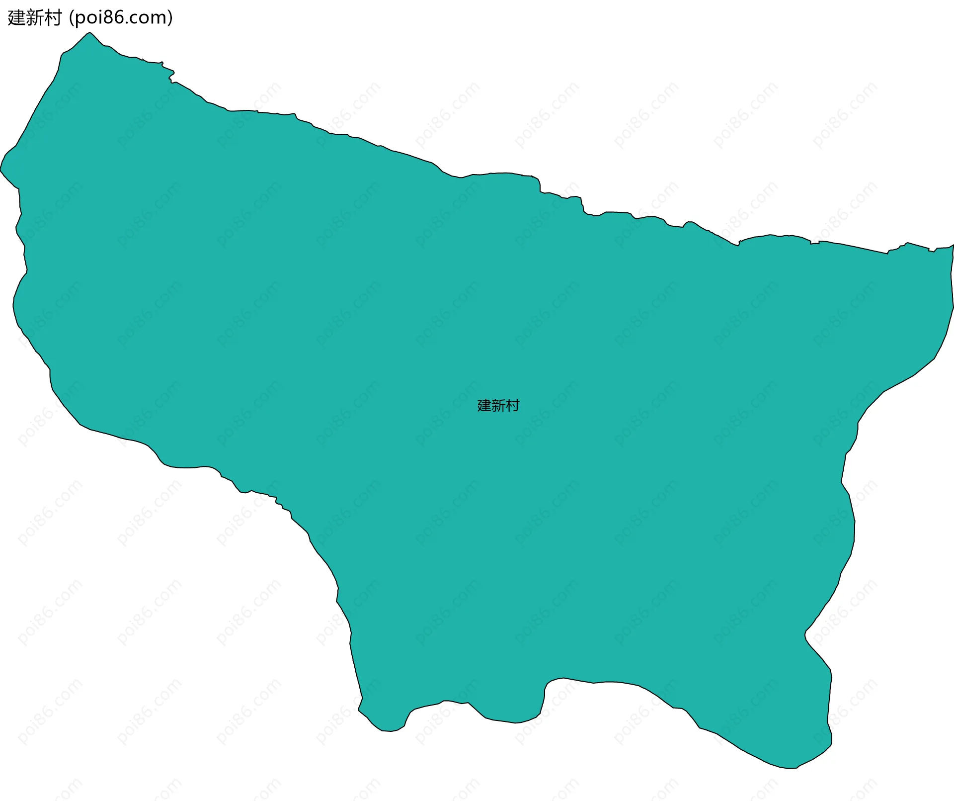 建新村边界地图