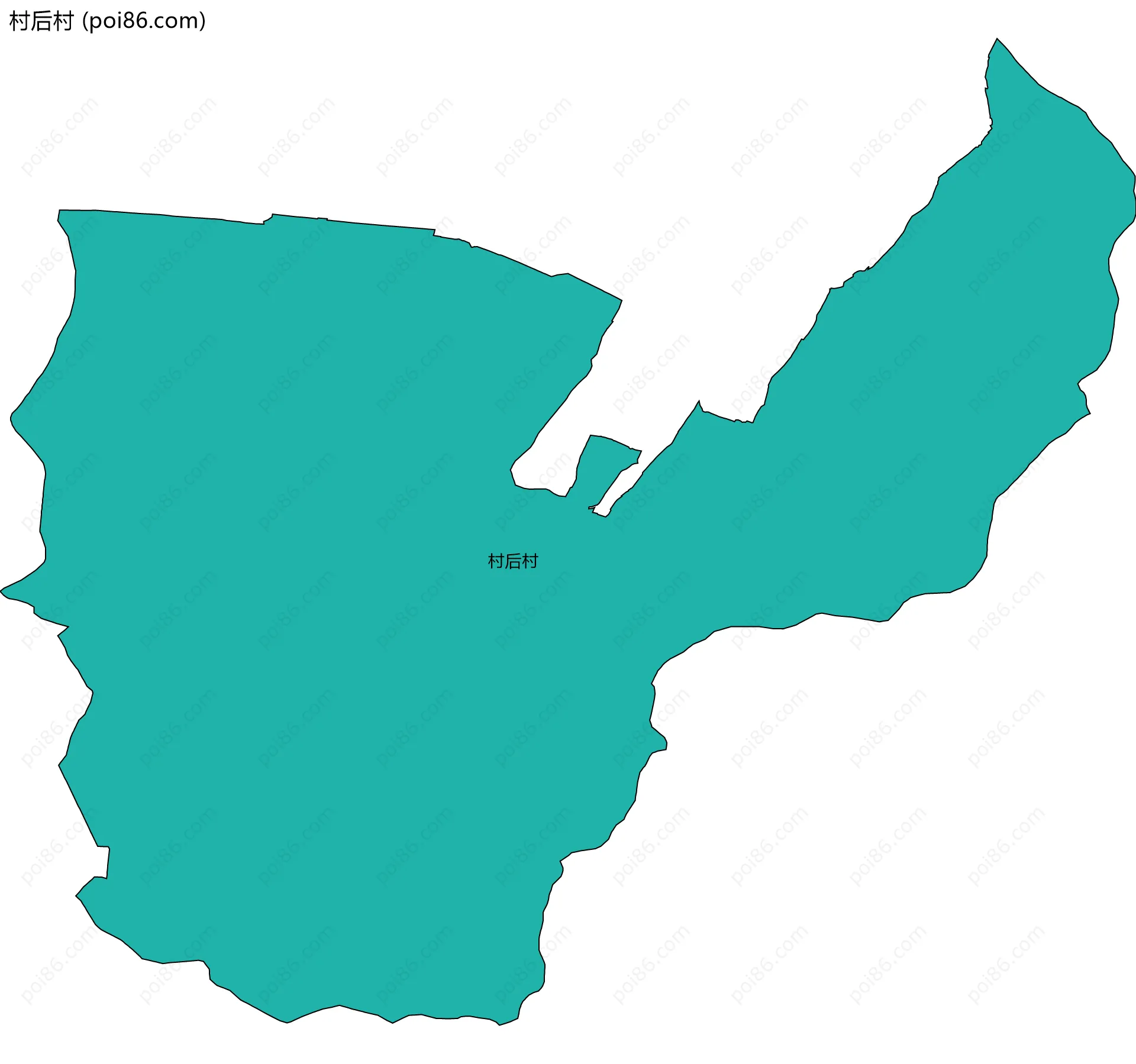 村后村边界地图