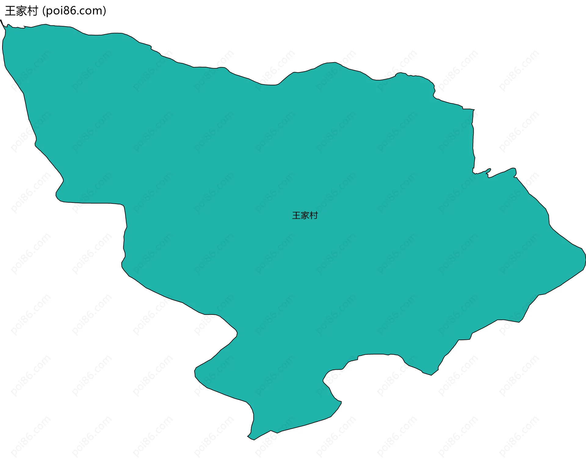 王家村边界地图