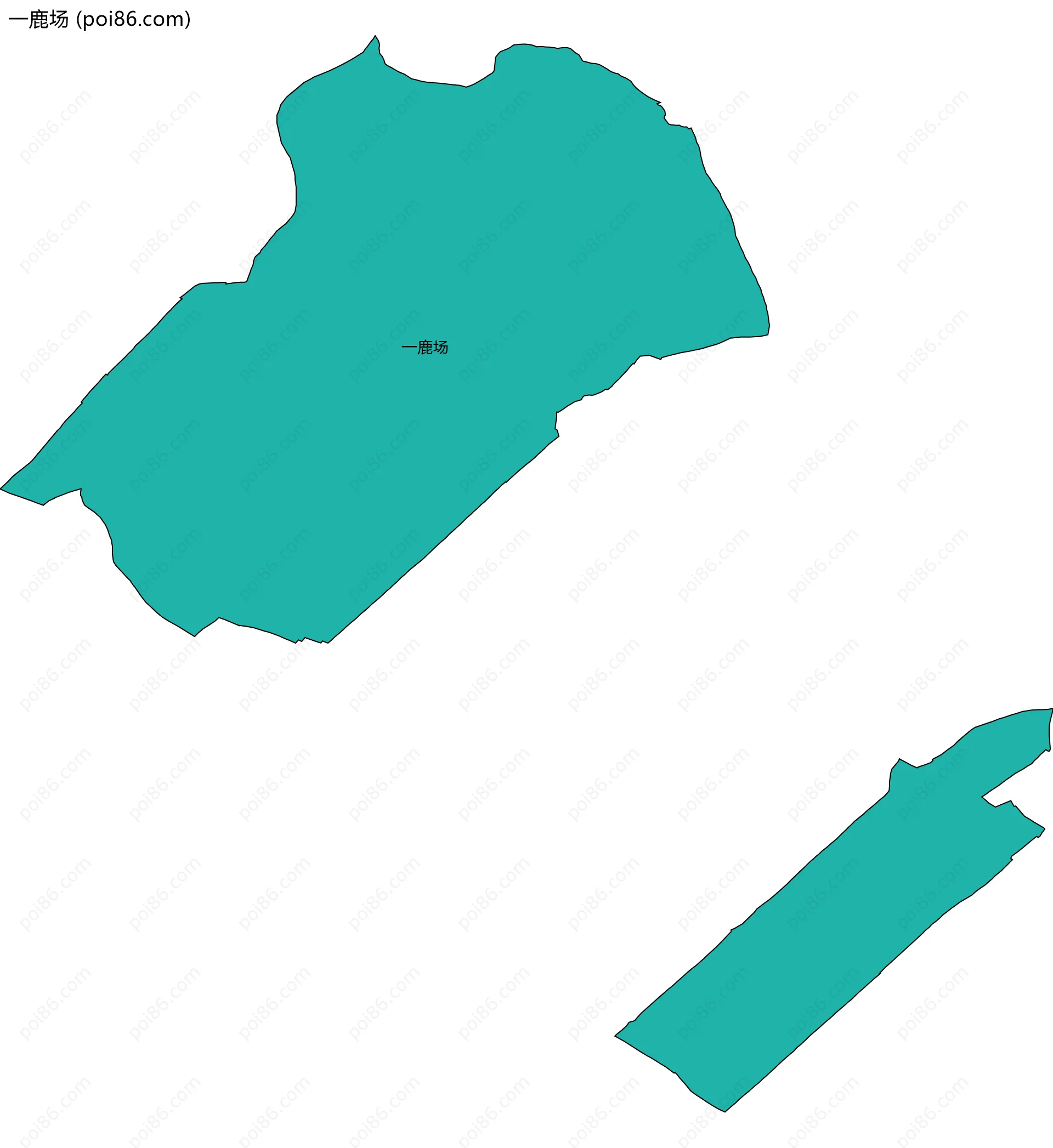 一鹿场边界地图