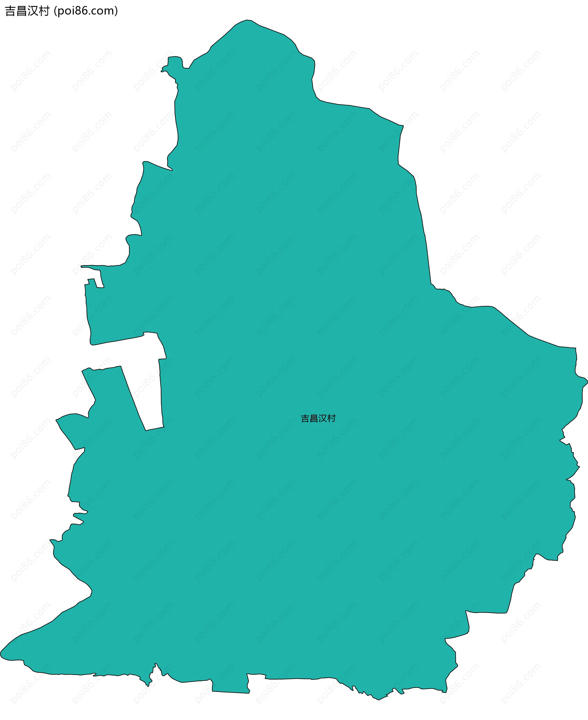 吉昌汉村边界地图