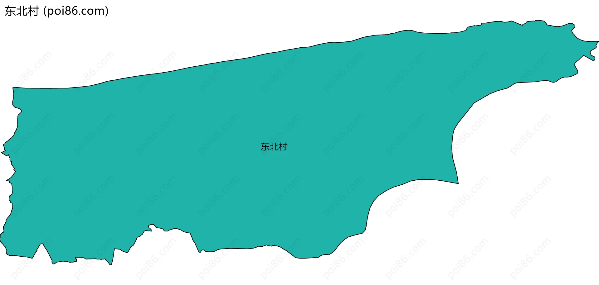 东北村边界地图