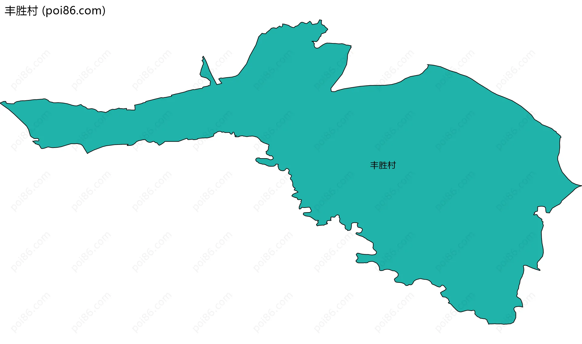 丰胜村边界地图