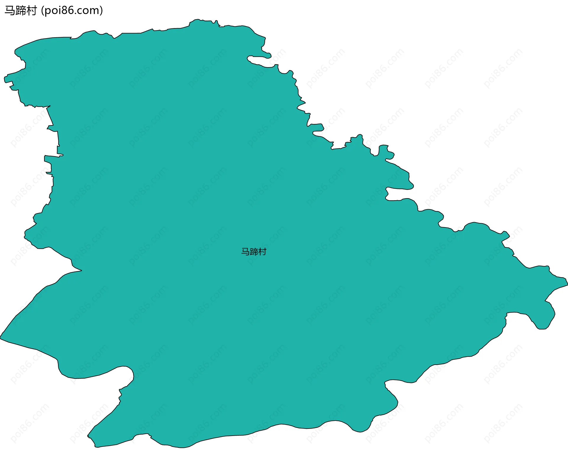 马蹄村边界地图