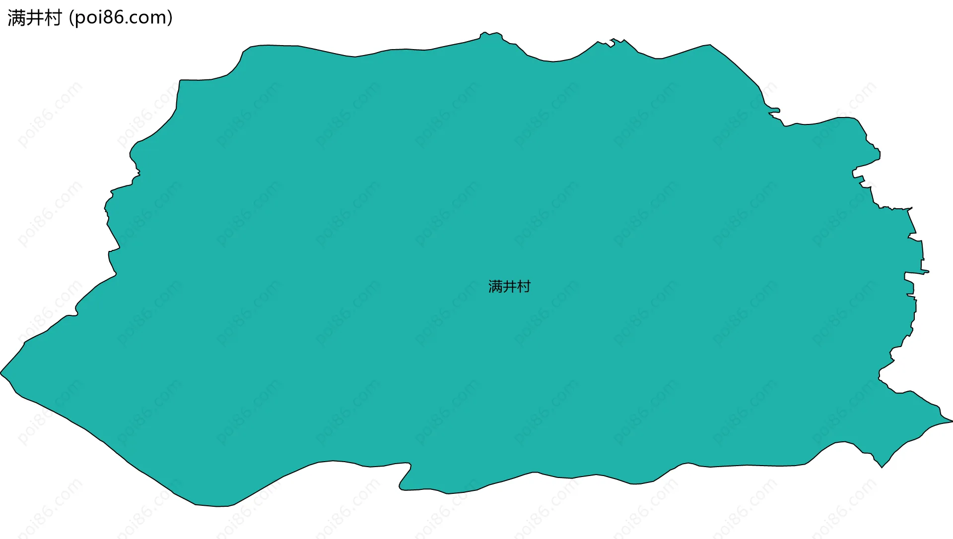 满井村边界地图
