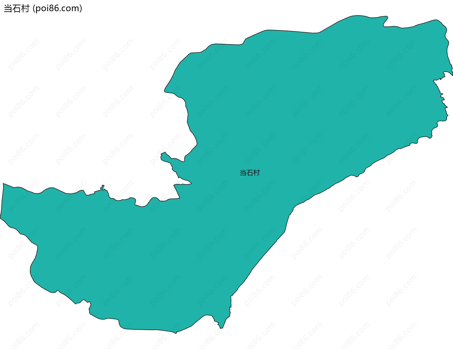 当石村边界地图