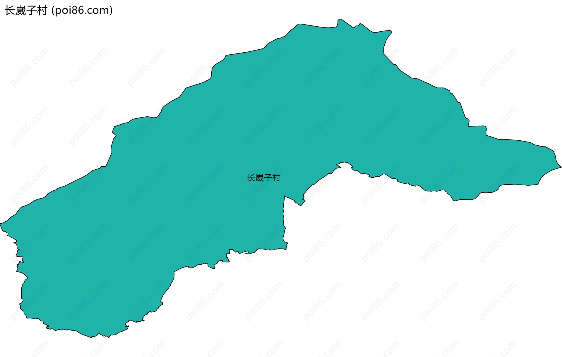 长崴子村边界地图