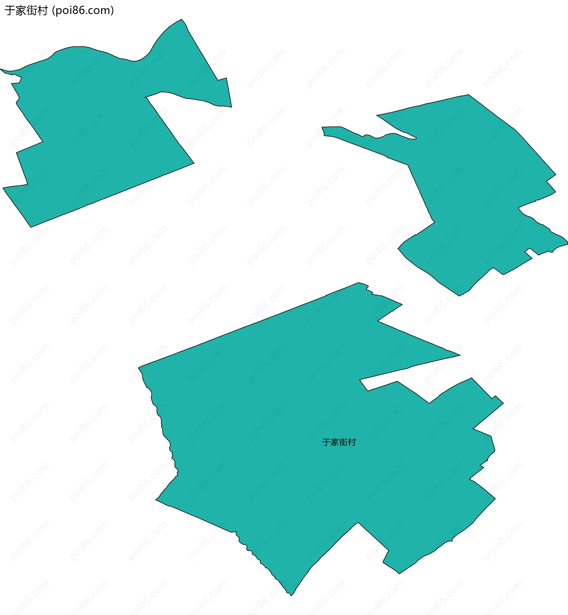 于家街村边界地图