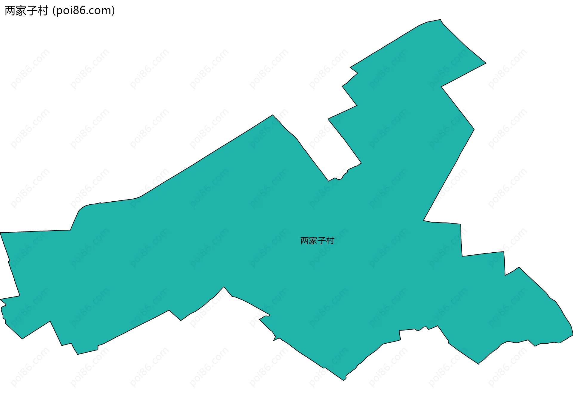 两家子村边界地图