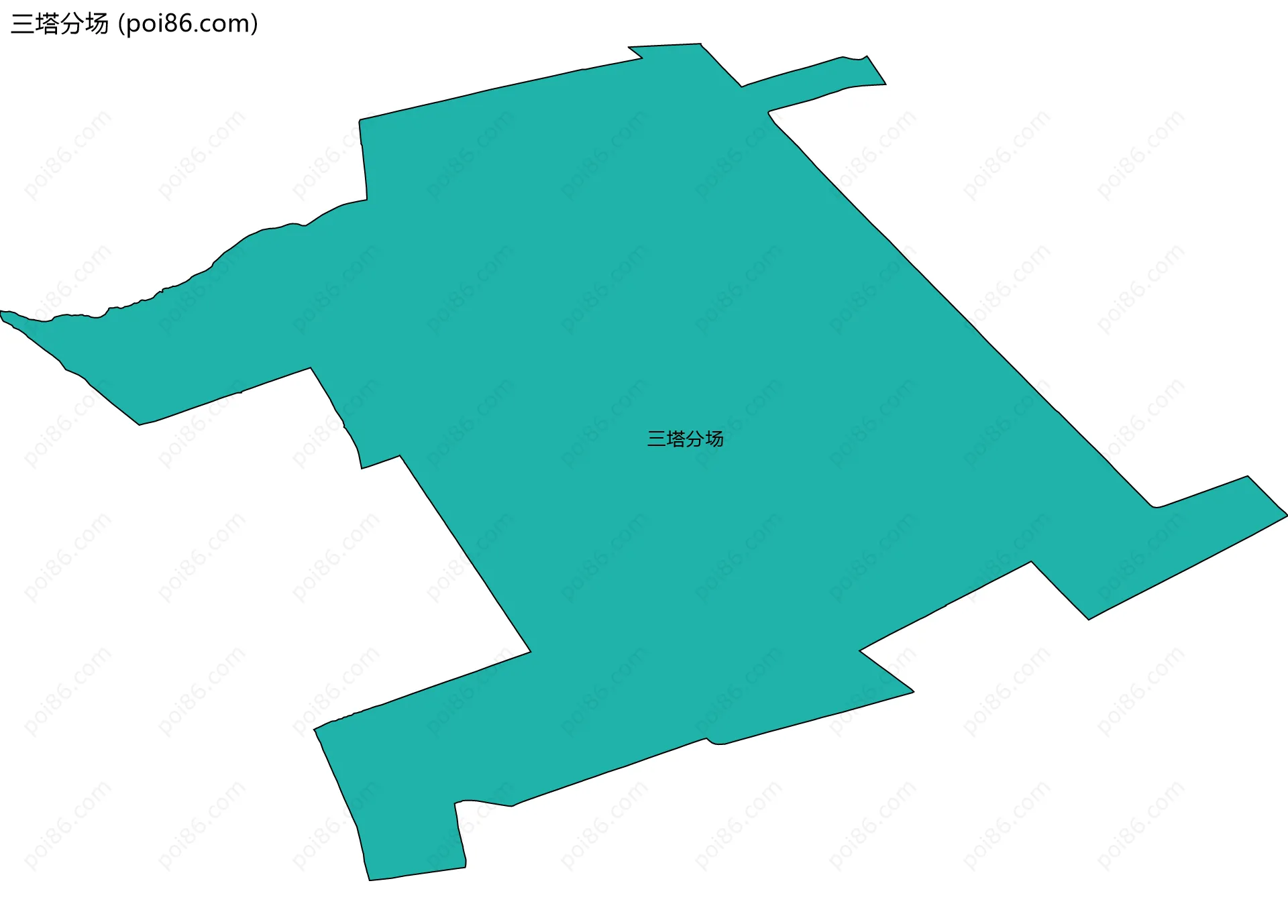 三塔分场边界地图