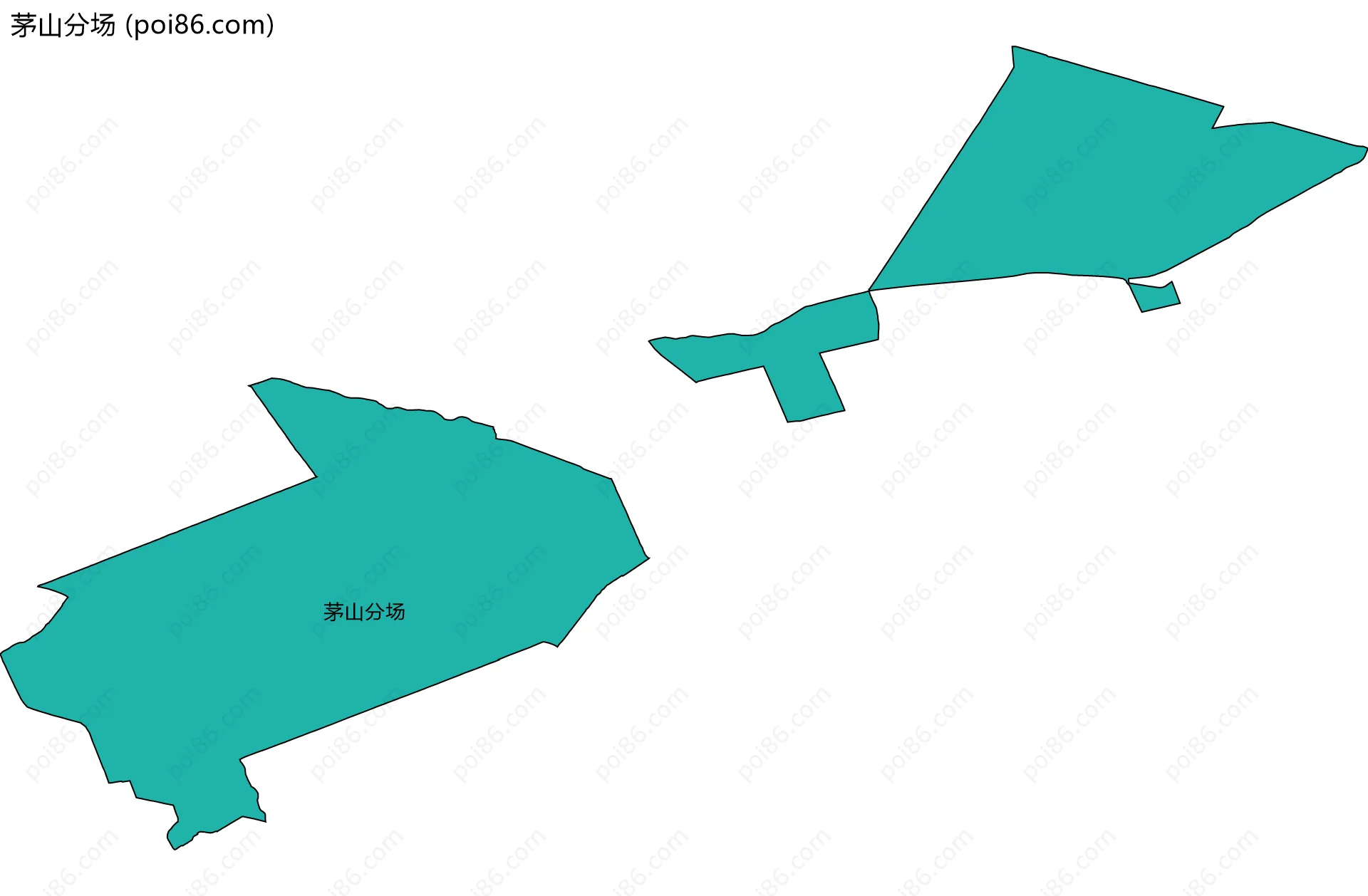 茅山分场边界地图