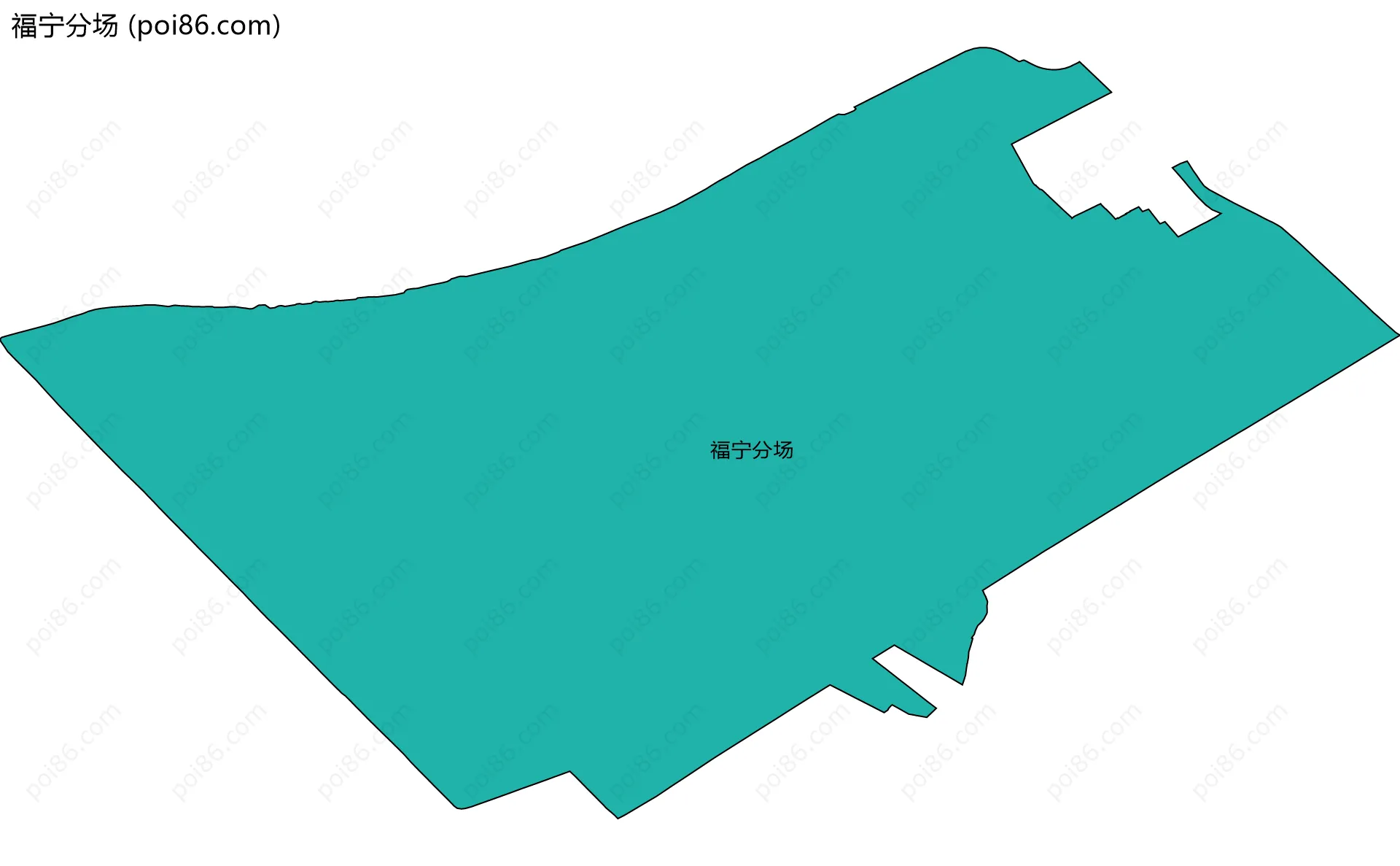 福宁分场边界地图