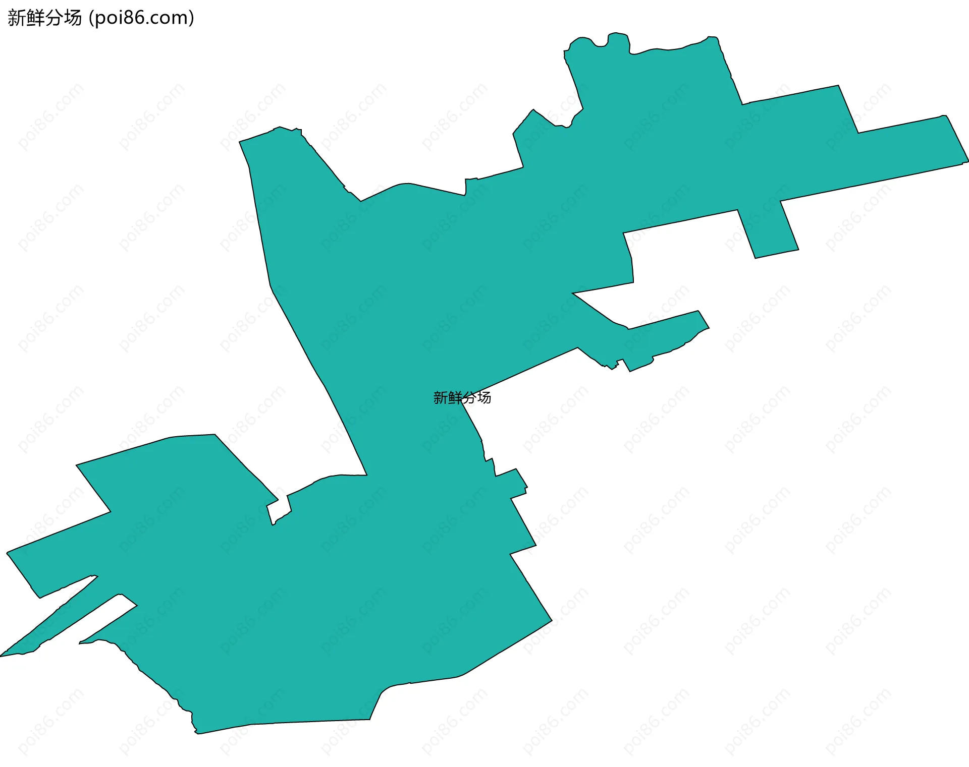 新鲜分场边界地图