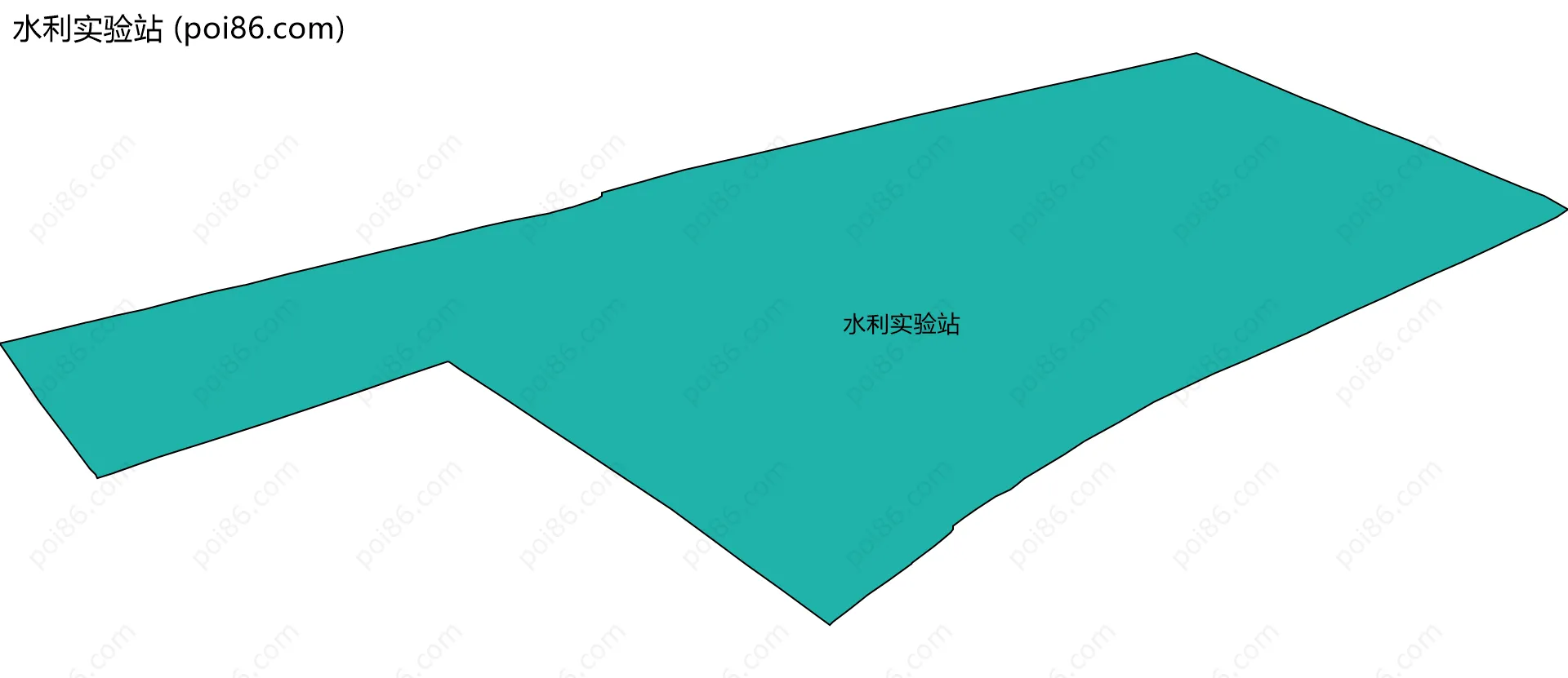 水利实验站边界地图