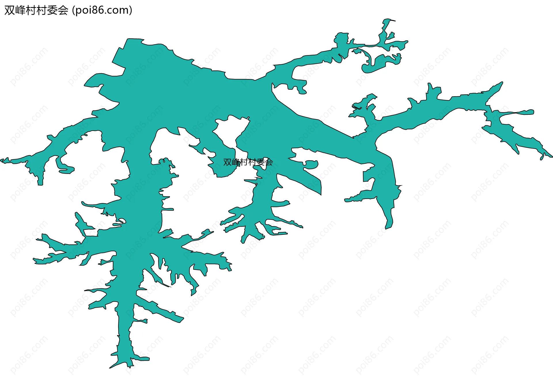 双峰村村委会边界地图