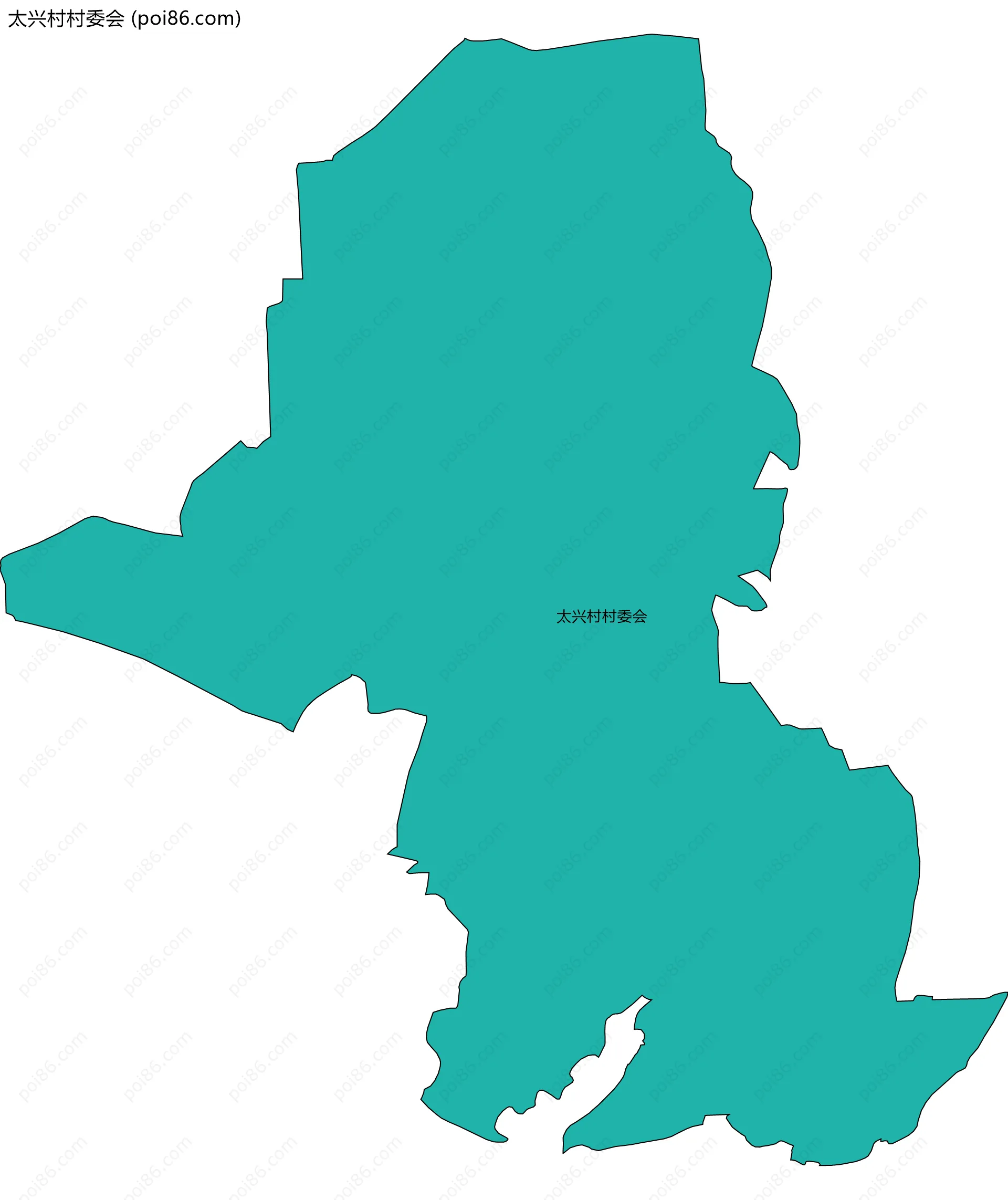 太兴村村委会边界地图