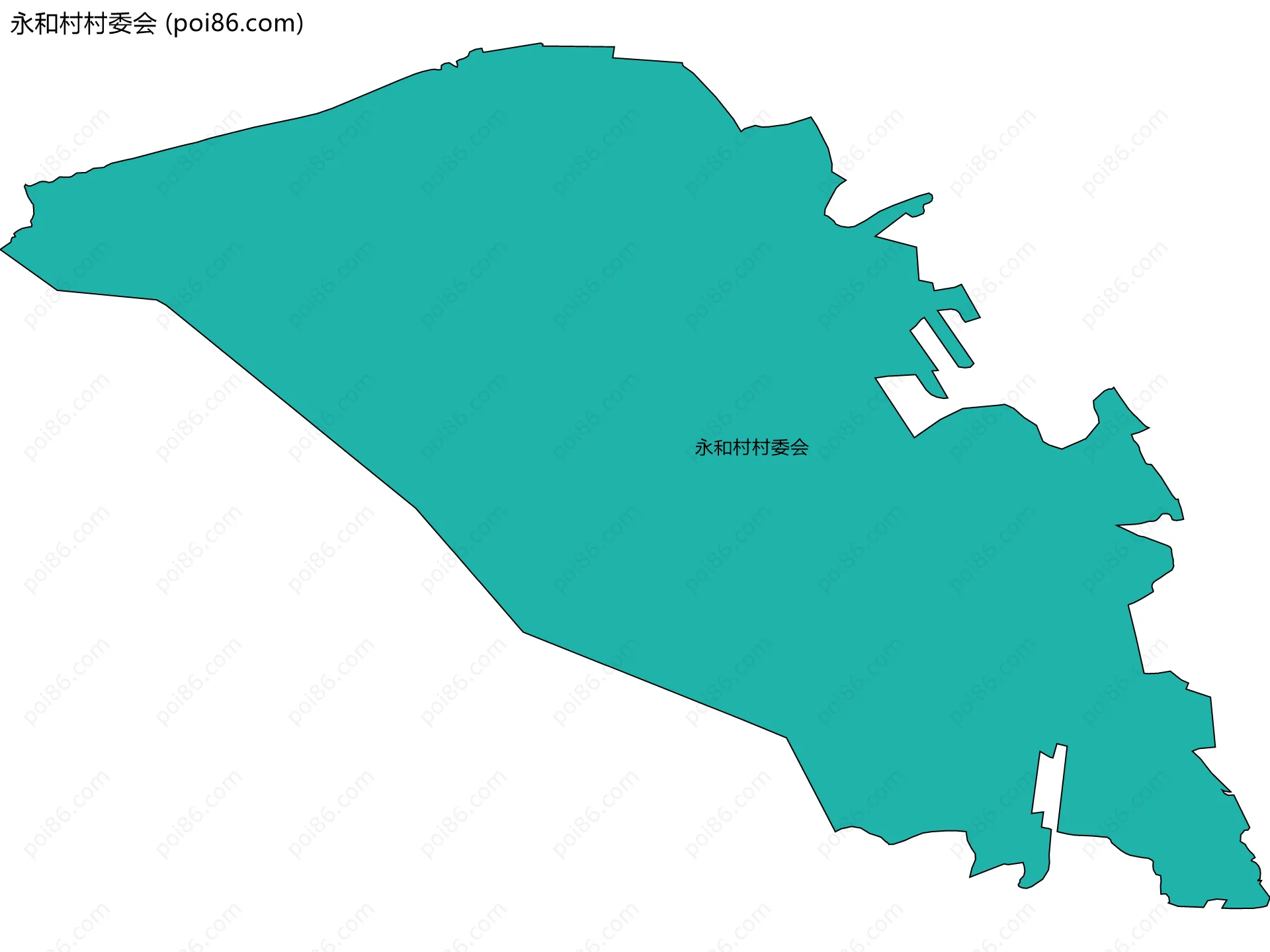 永和村村委会边界地图