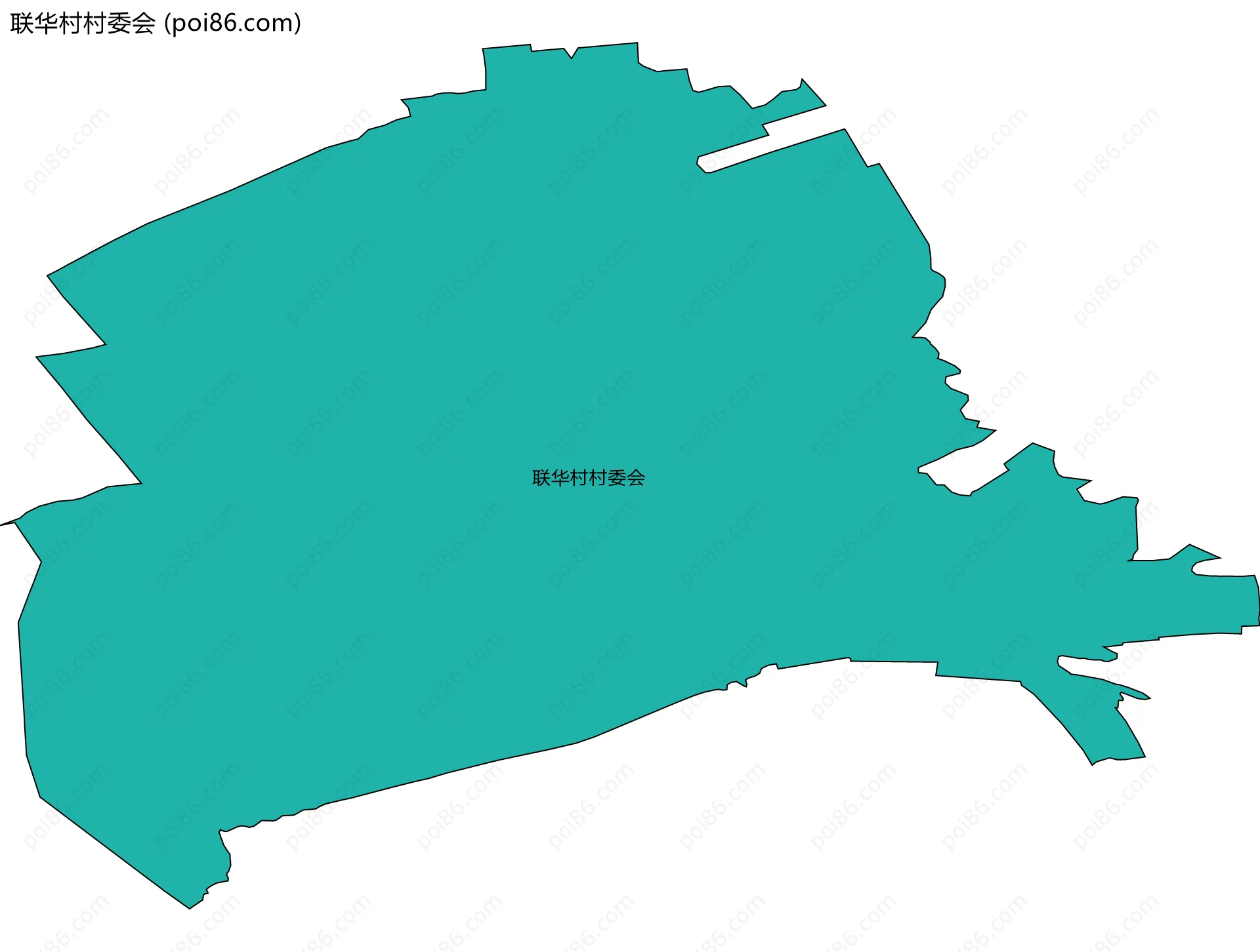 联华村村委会边界地图